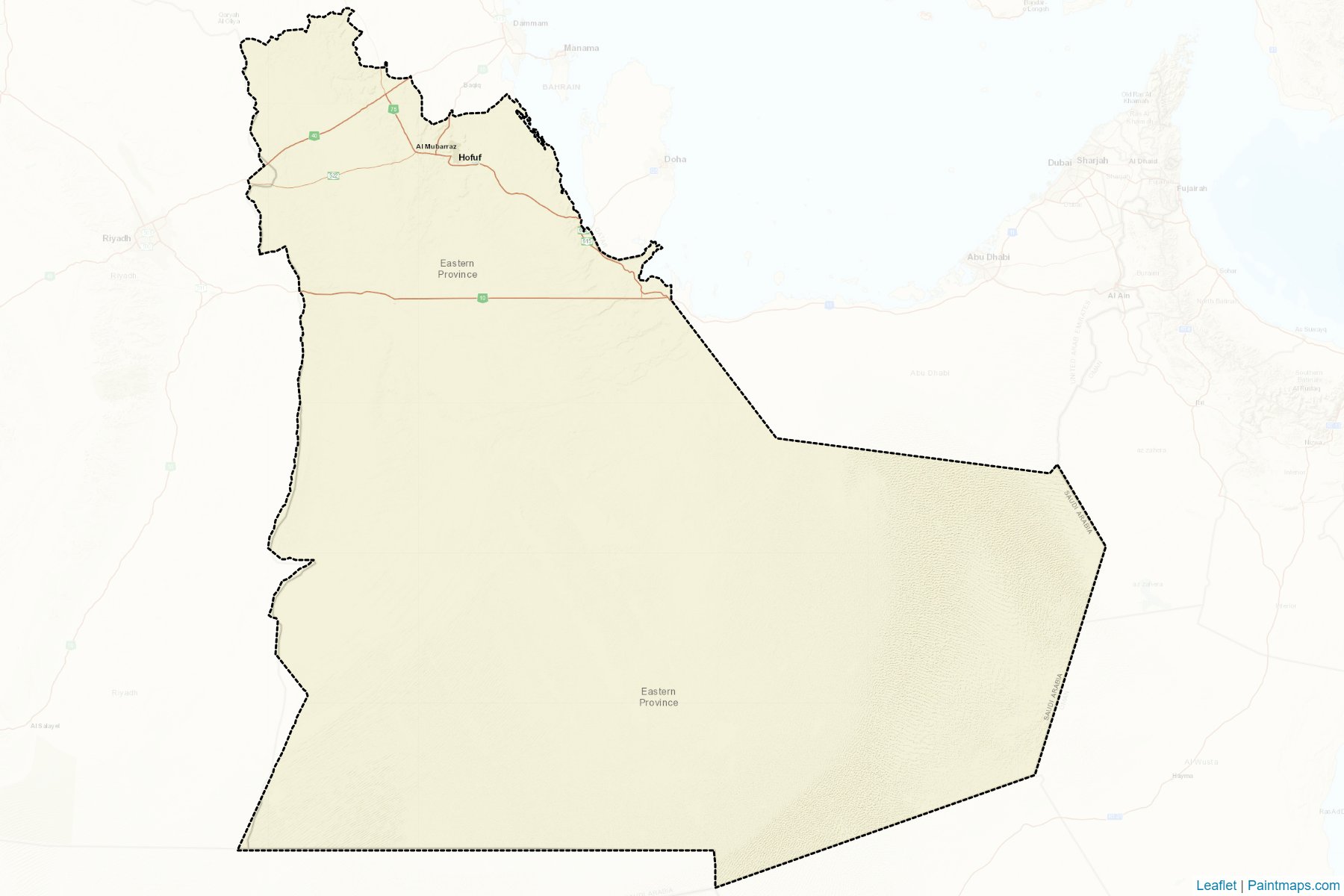 Muestras de recorte de mapas Al-Ahsa (Eastern Province)-2