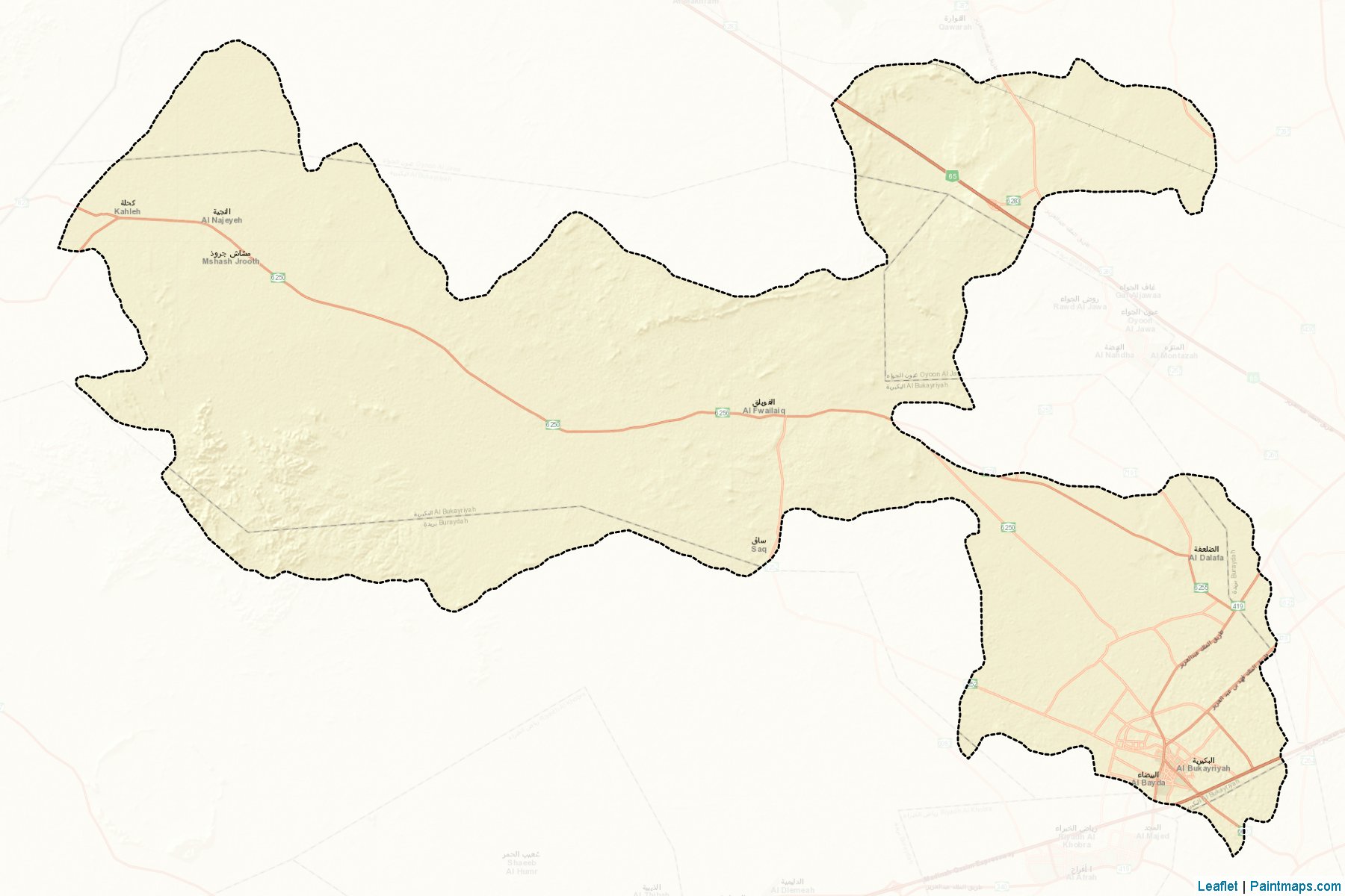 Al-Bukayriyah (Al-Qassim) Map Cropping Samples-2