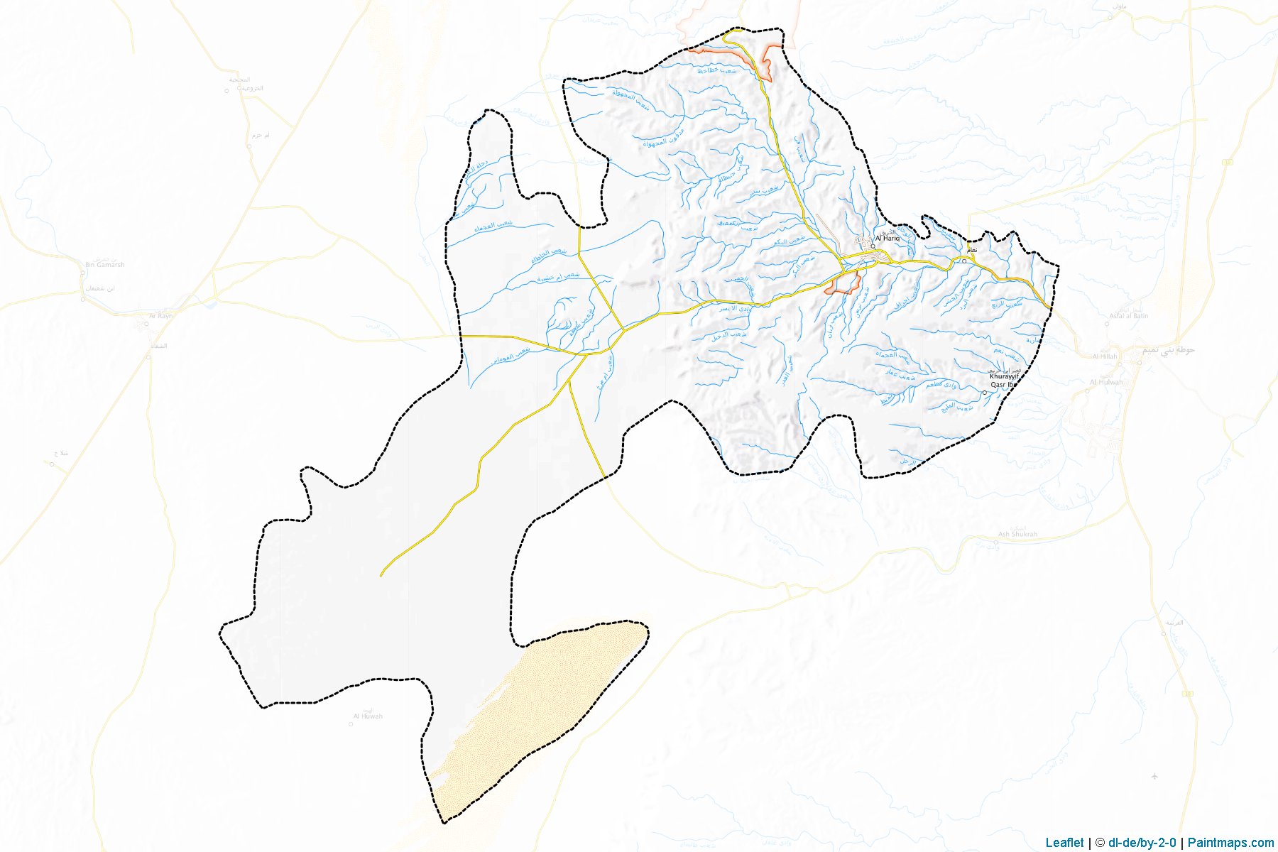 Al-Hariq (Riyad Bölgesi) Haritası Örnekleri-1