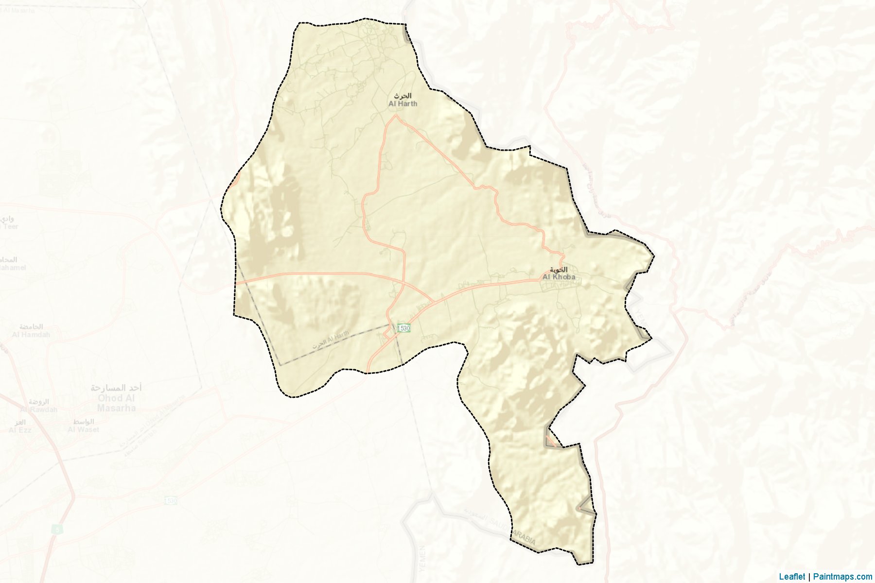 Muestras de recorte de mapas Al-Harth (Jizan)-2