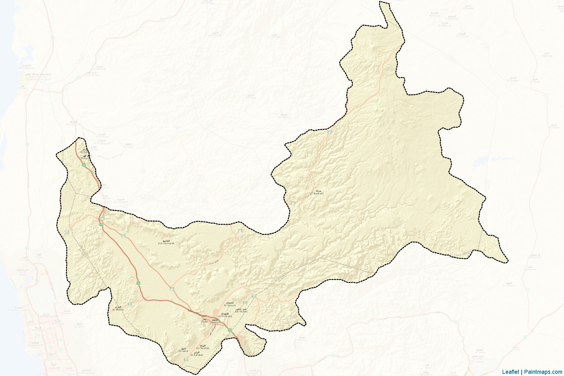 Al-Jumum (Makkah) Map Cropping Samples-2