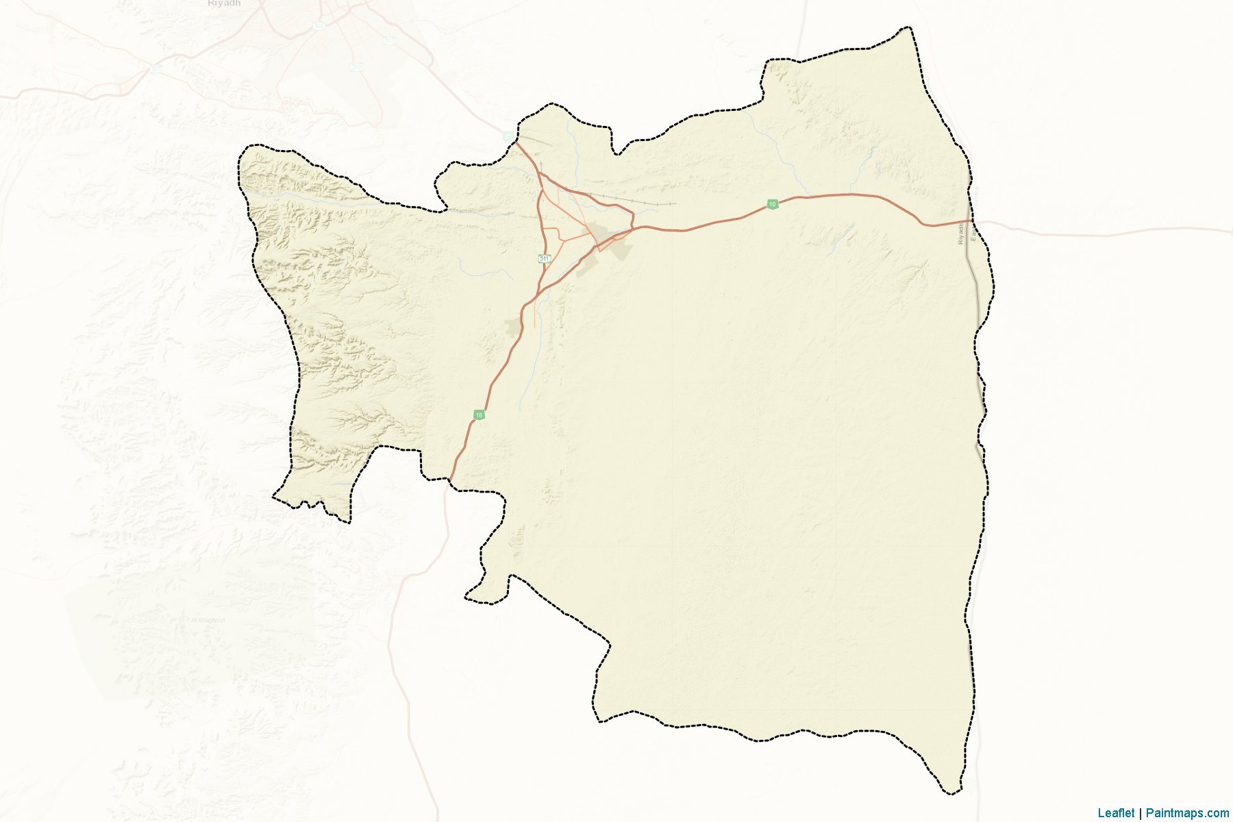 Muestras de recorte de mapas Al-Kharj (Riyadh)-2