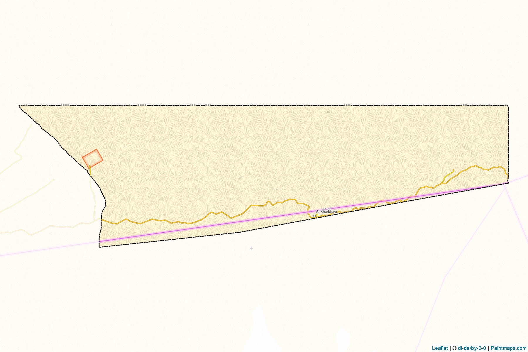 Muestras de recorte de mapas Al-Kharkhir (Najran)-1