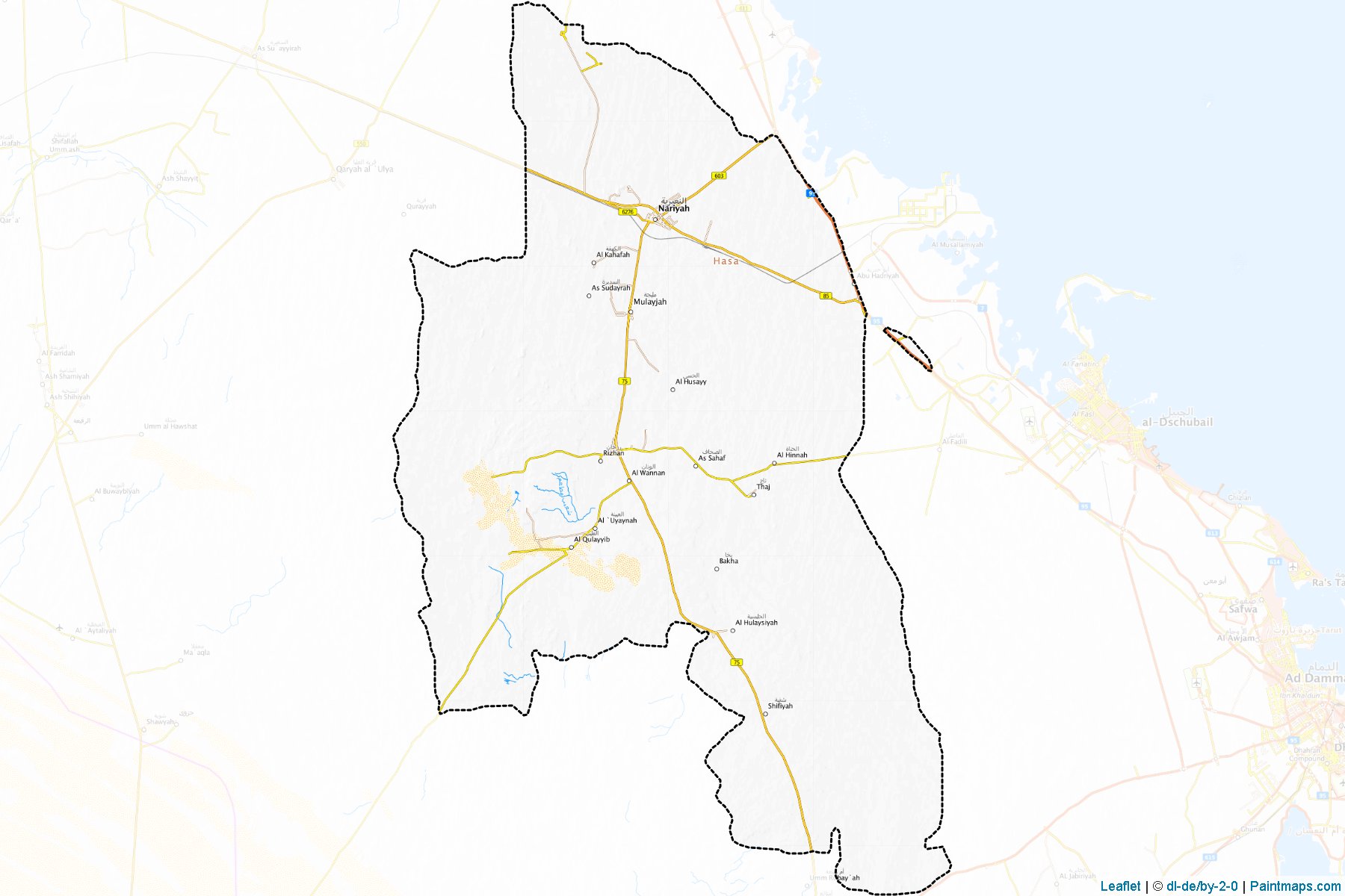 Muestras de recorte de mapas Al-Nuayriyah (Eastern Province)-1