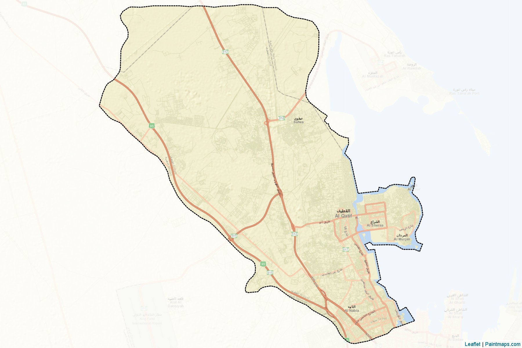 Al-Qatif (Eastern Province) Map Cropping Samples-2