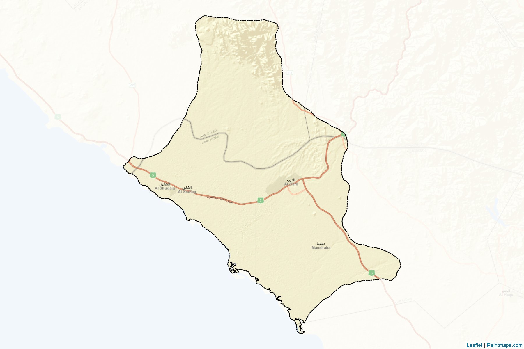 Alddarb (Jizan) Map Cropping Samples-2