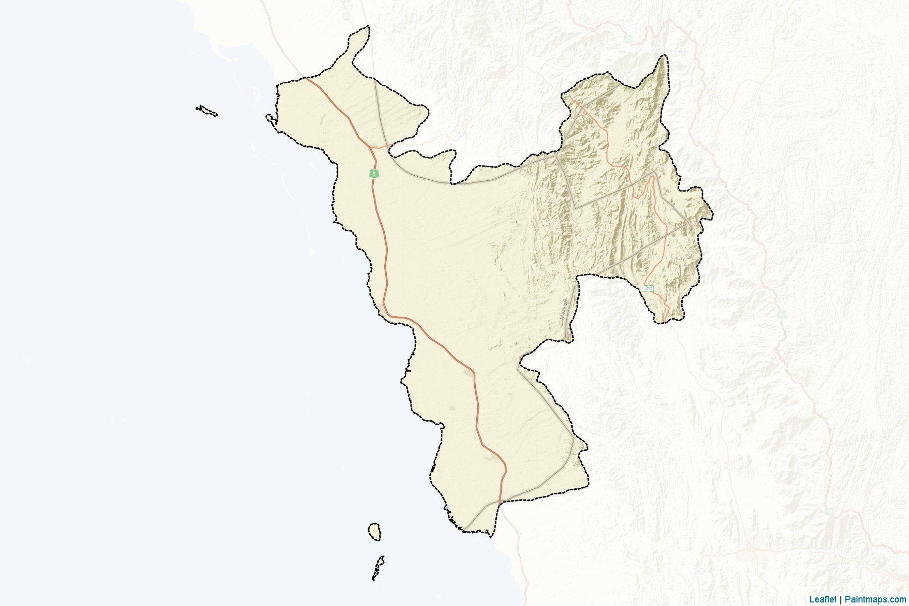 Muestras de recorte de mapas Al-Qunfidhah (Makkah)-2