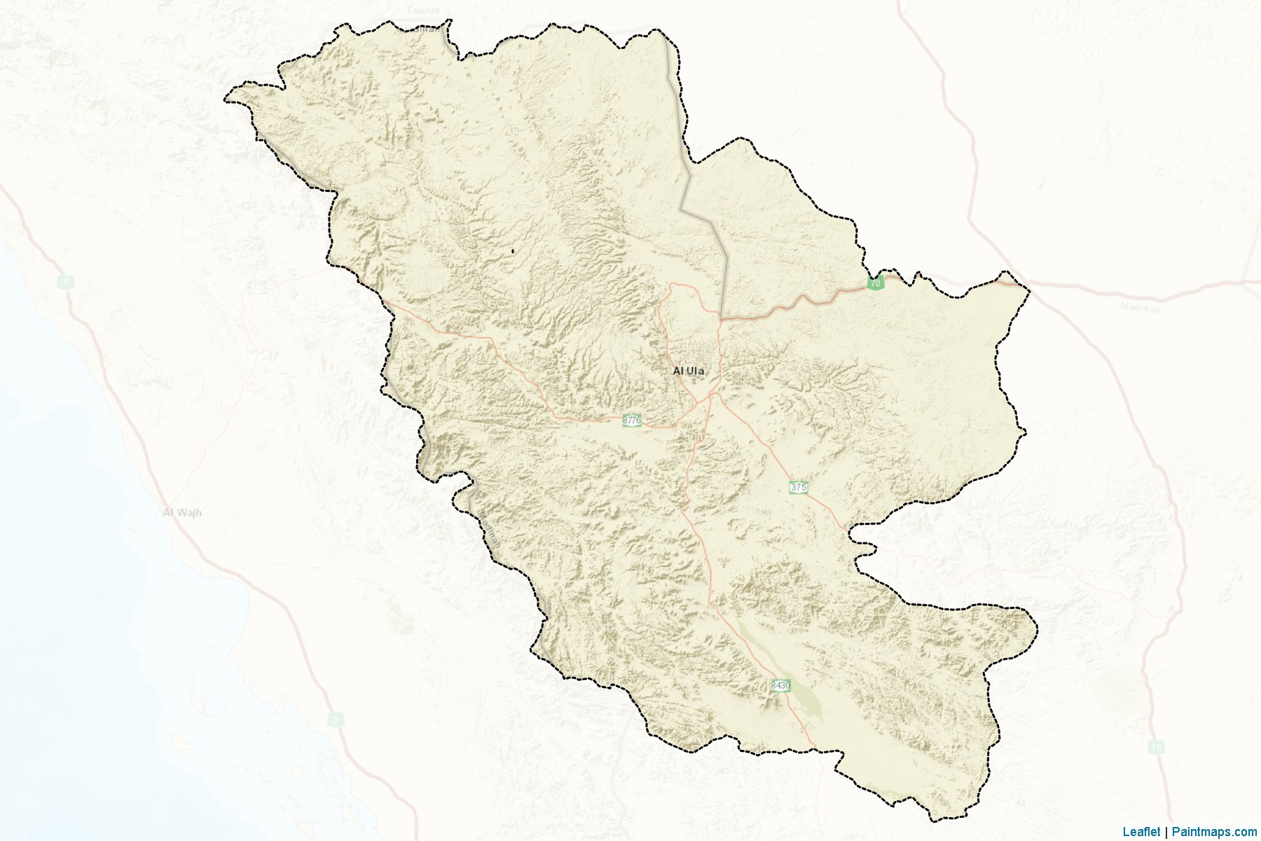 Muestras de recorte de mapas AlUla (Al Madinah)-2