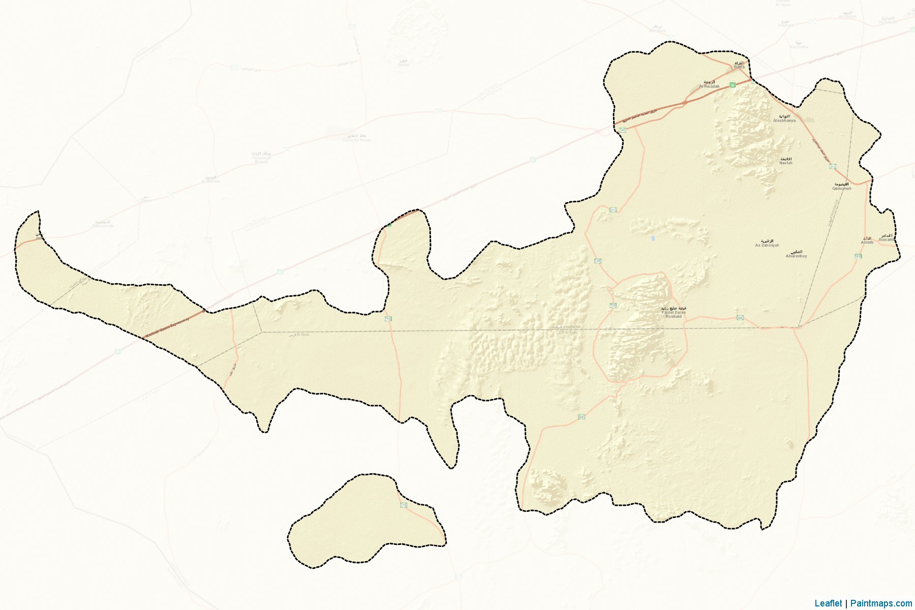 Muestras de recorte de mapas An-Nabhaniyah (Al-Qassim)-2