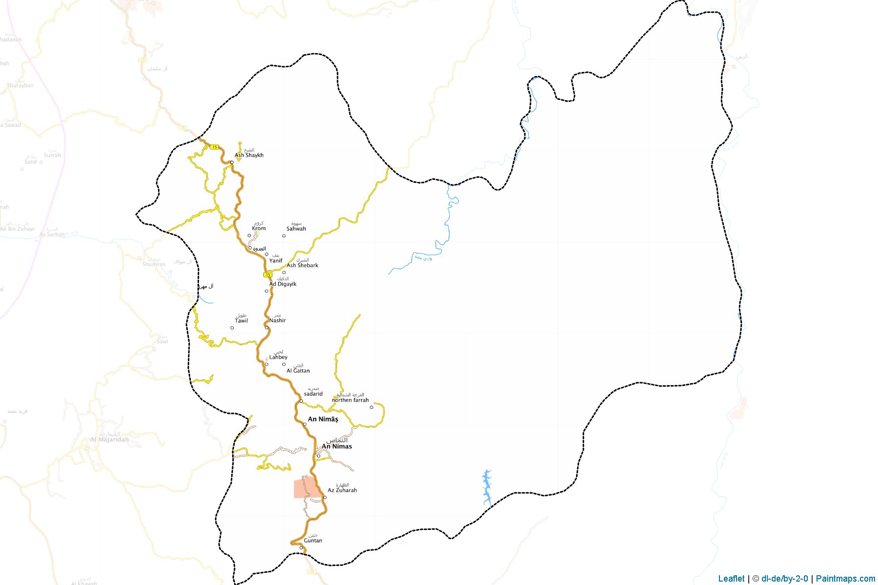 An-Namas (Asir Bölgesi) Haritası Örnekleri-1