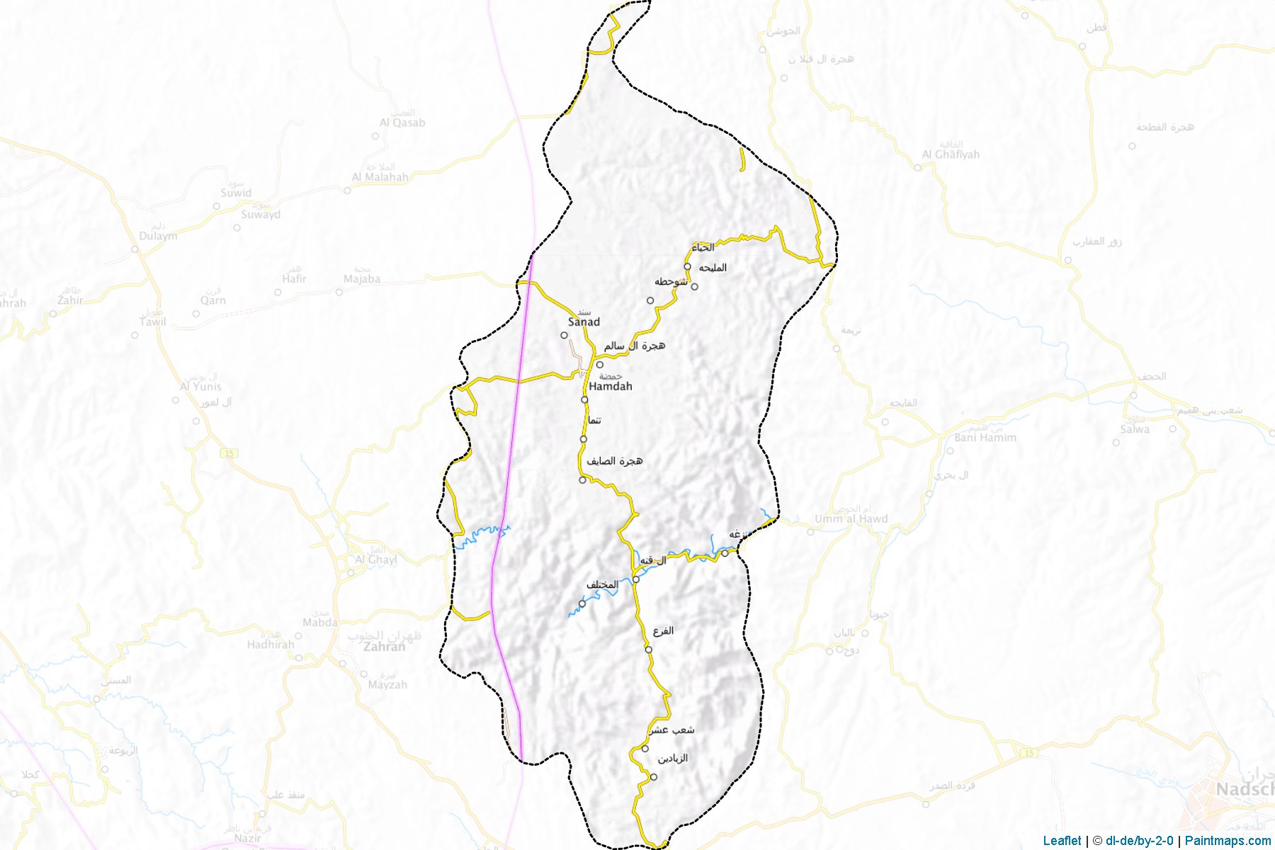 Badr al-Janub (Necran Bölgesi) Haritası Örnekleri-1