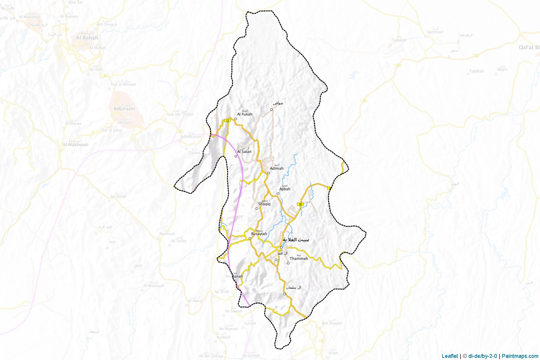 Balqarn (Aseer) Map Cropping Samples-1