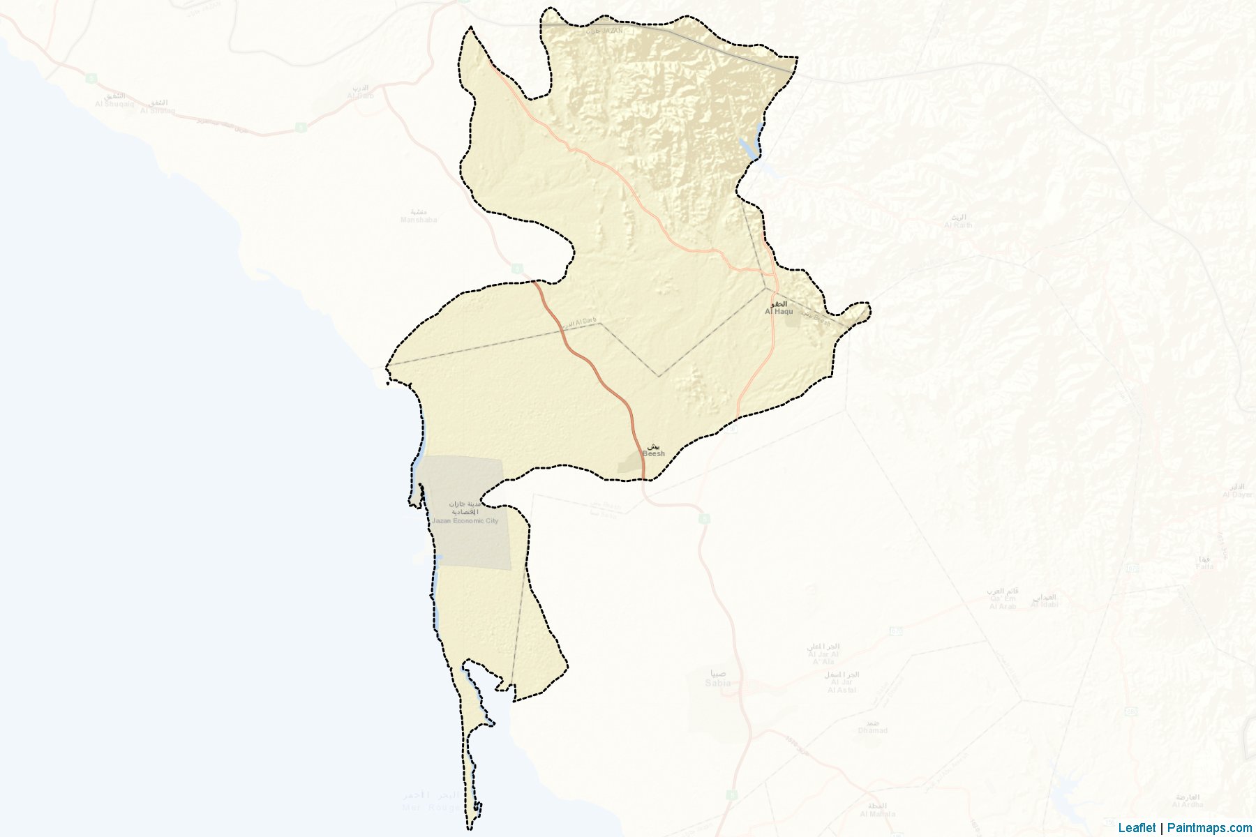 Baysh (Jizan) Map Cropping Samples-2