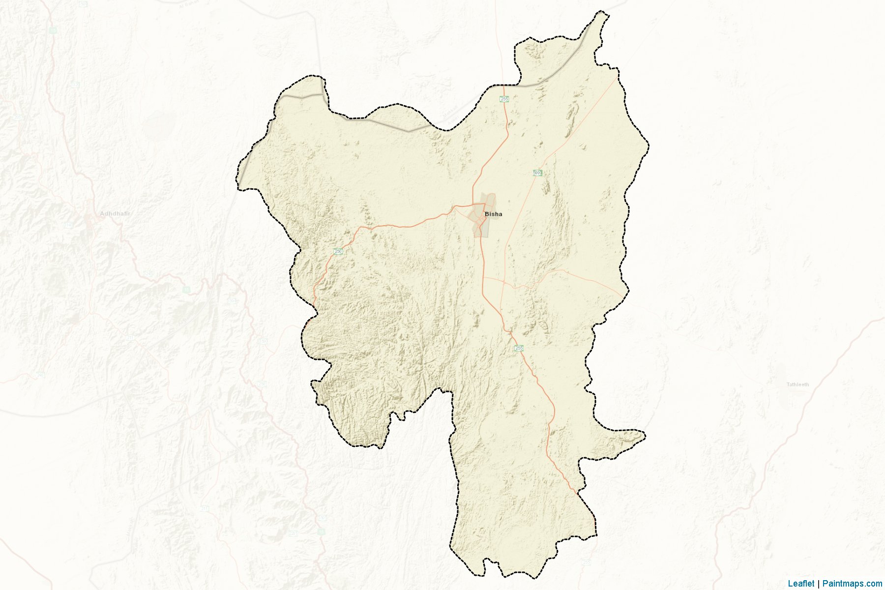 Bishah (Asir Bölgesi) Haritası Örnekleri-2