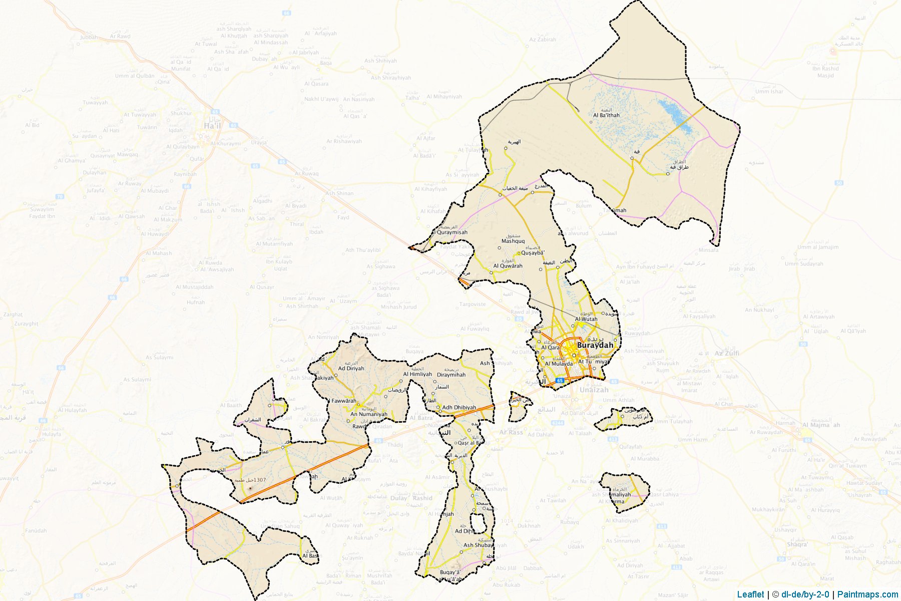 Buraydah (Al-Qassim) Map Cropping Samples-1