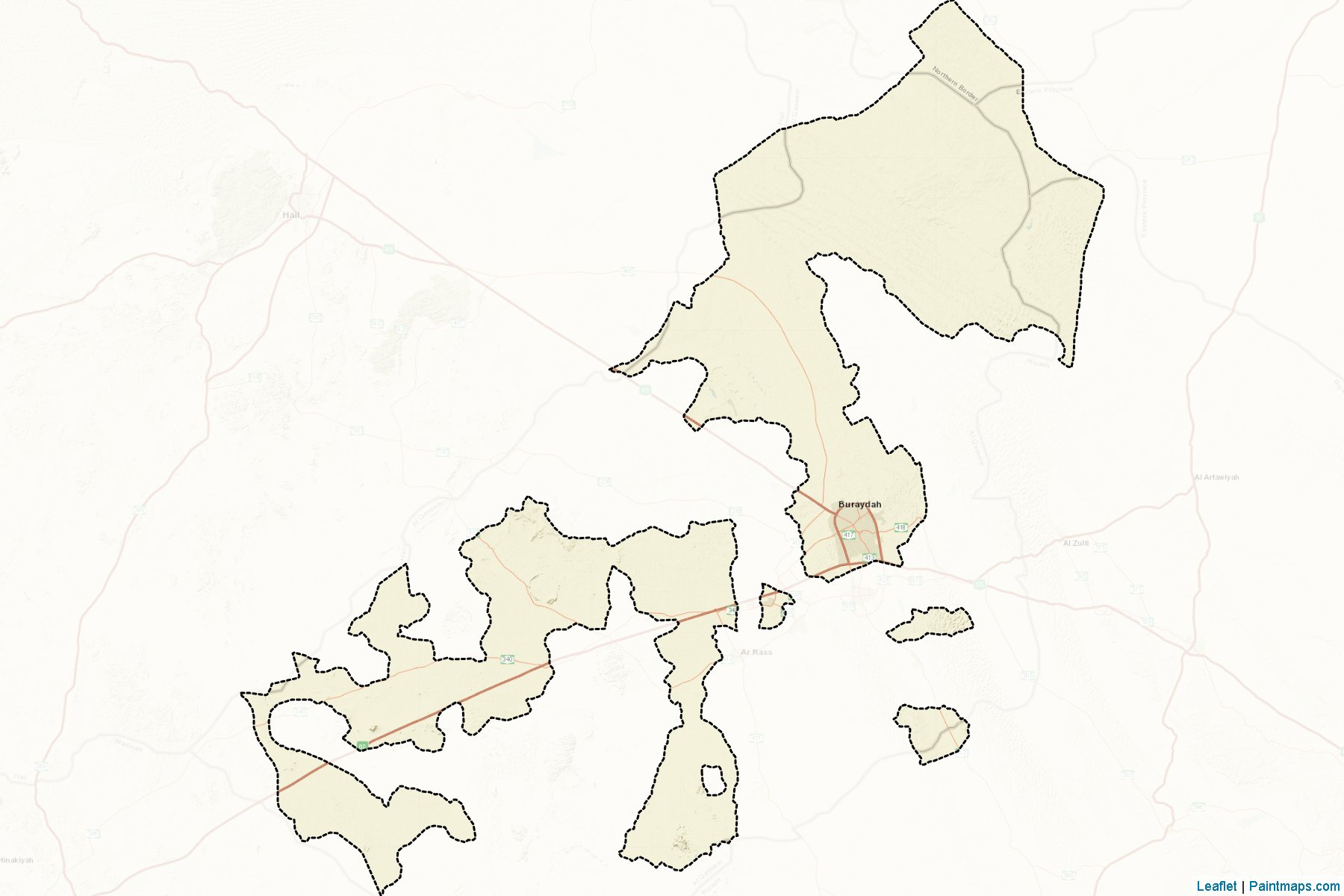 Buraydah (Al-Qassim) Map Cropping Samples-2