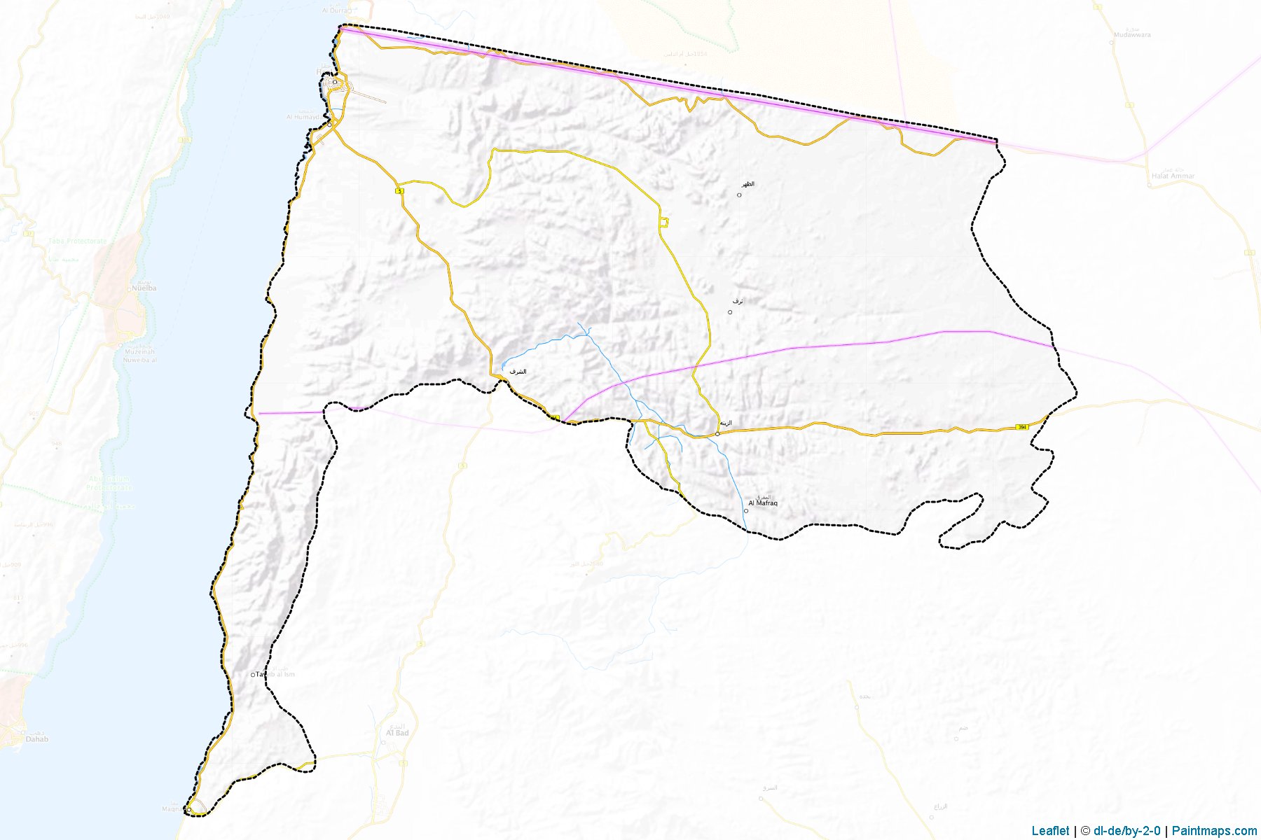 Muestras de recorte de mapas Haqil (Tabuk)-1