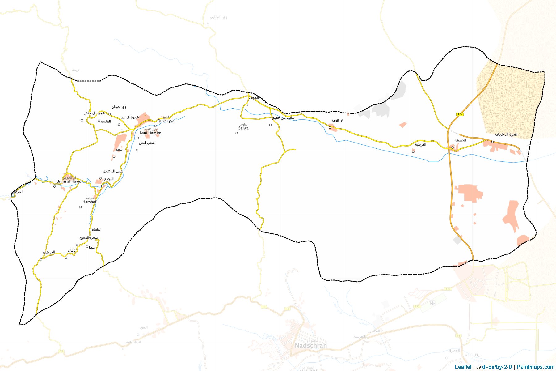 Muestras de recorte de mapas Hubuna (Najran)-1