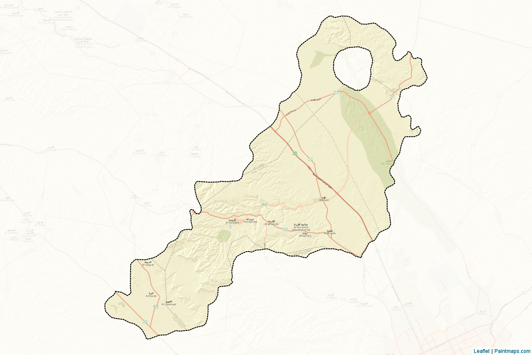 Huraymila (Riyadh) Map Cropping Samples-2