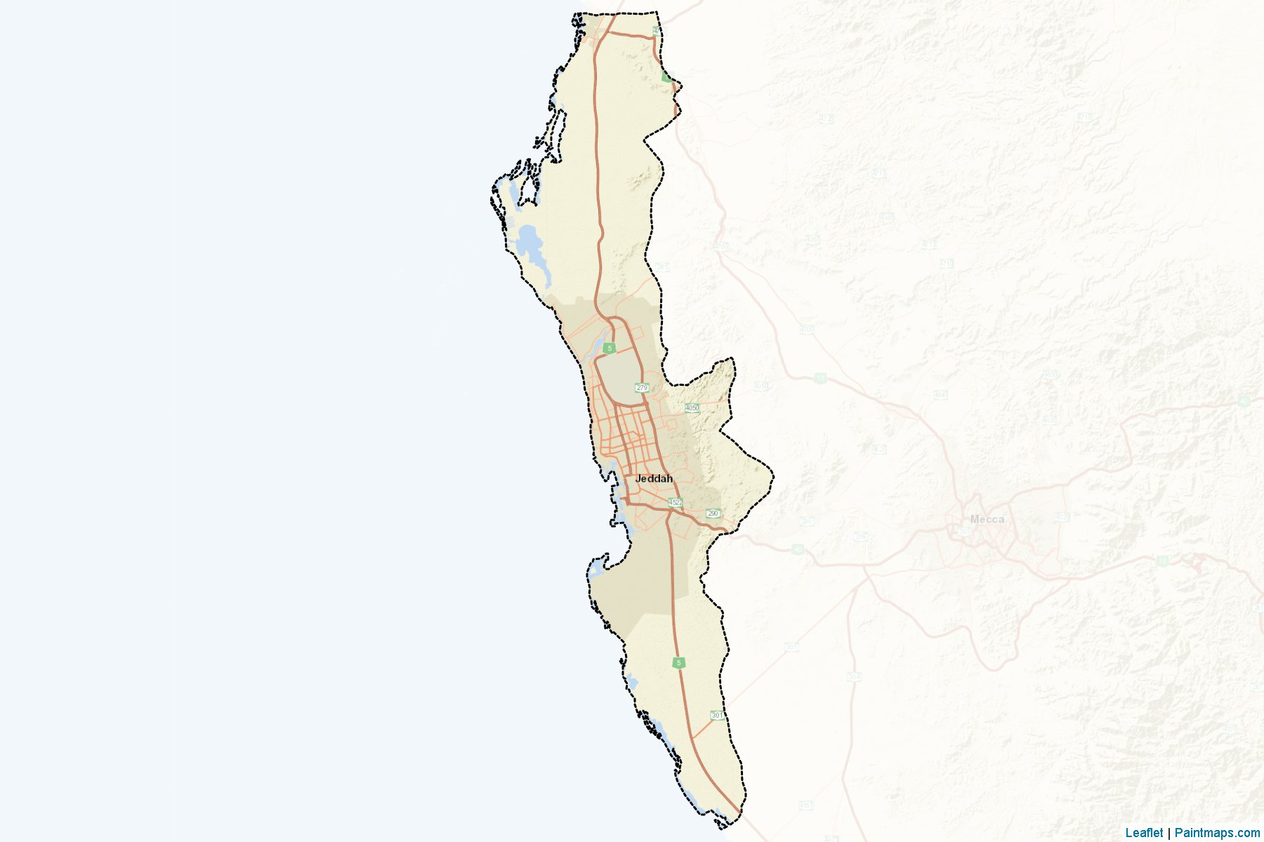 Jiddah (Mekke Bölgesi) Haritası Örnekleri-2