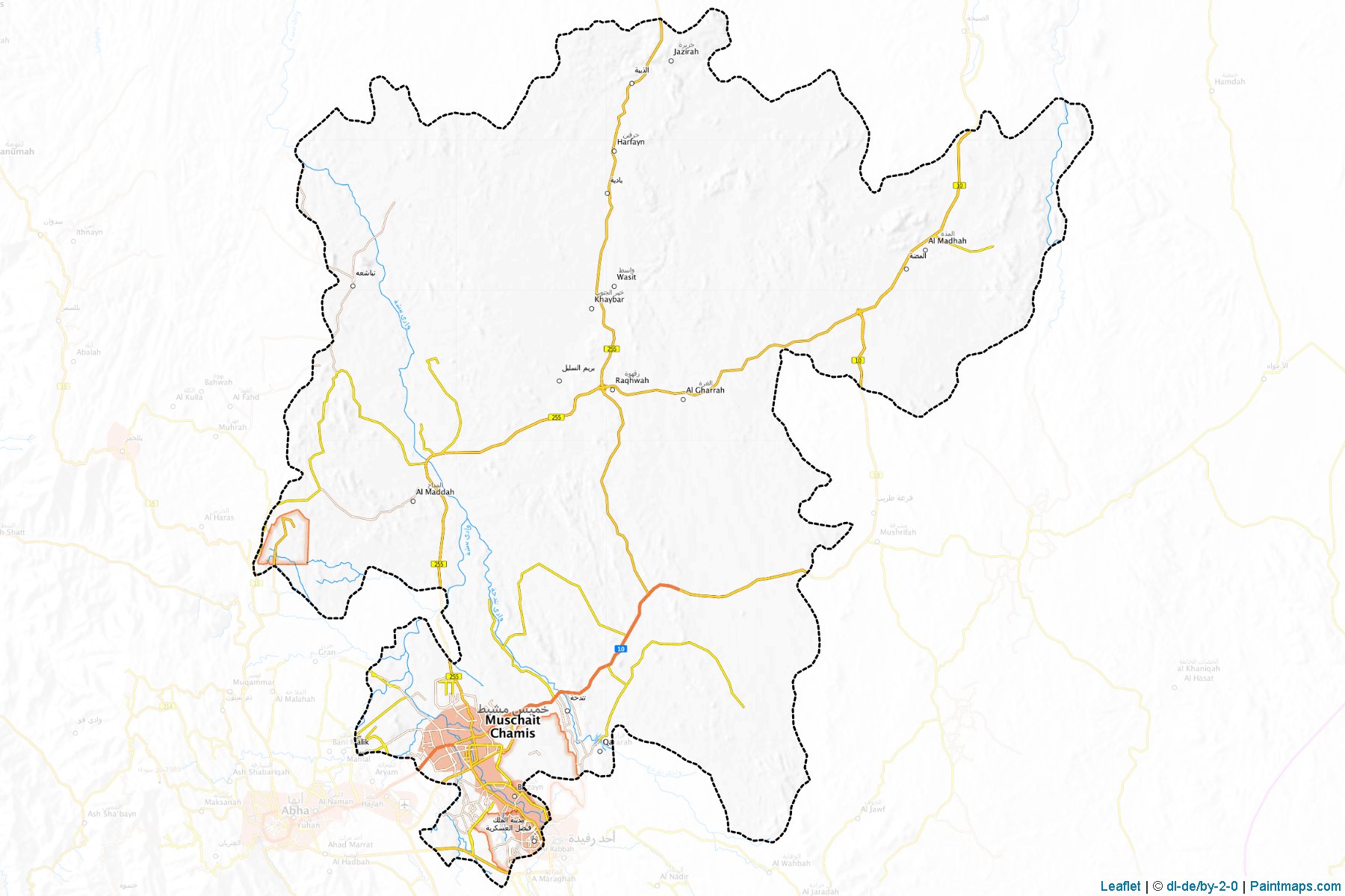 Muestras de recorte de mapas Khamis Mushayt (Aseer)-1