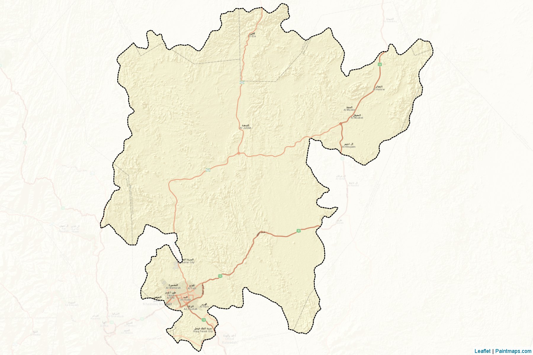 Muestras de recorte de mapas Khamis Mushayt (Aseer)-2