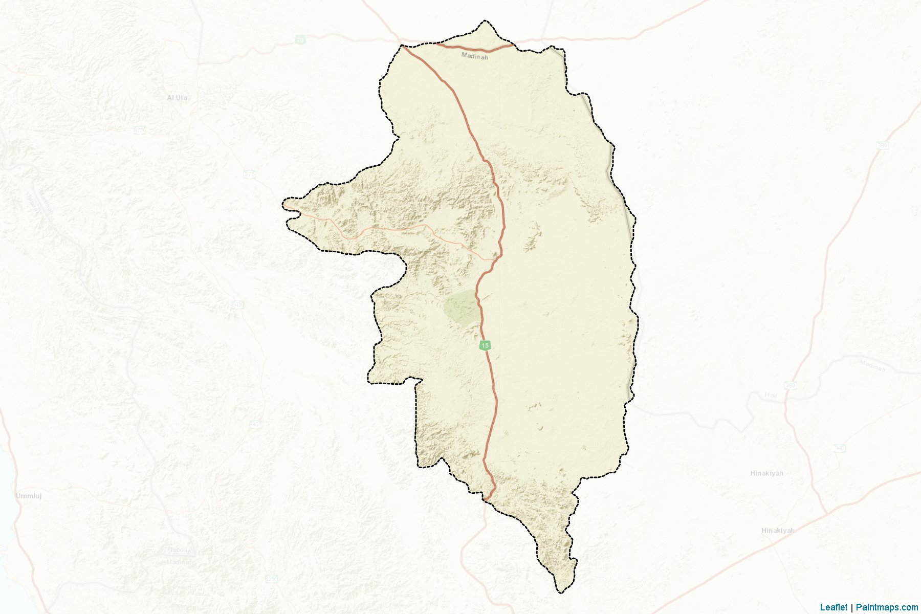 Muestras de recorte de mapas Khaybar (Al Madinah)-2