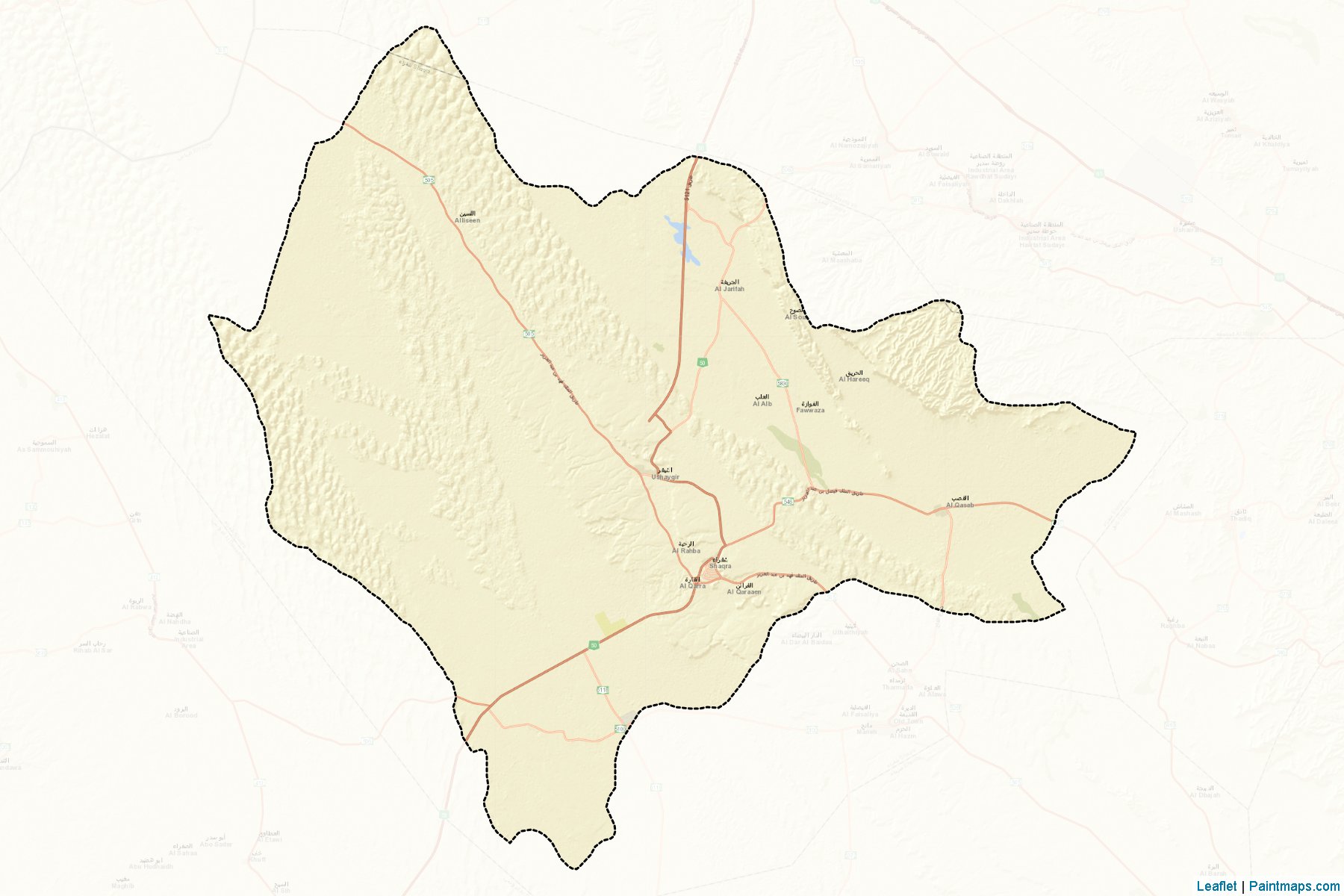 Shaqra (Riyadh) Map Cropping Samples-2