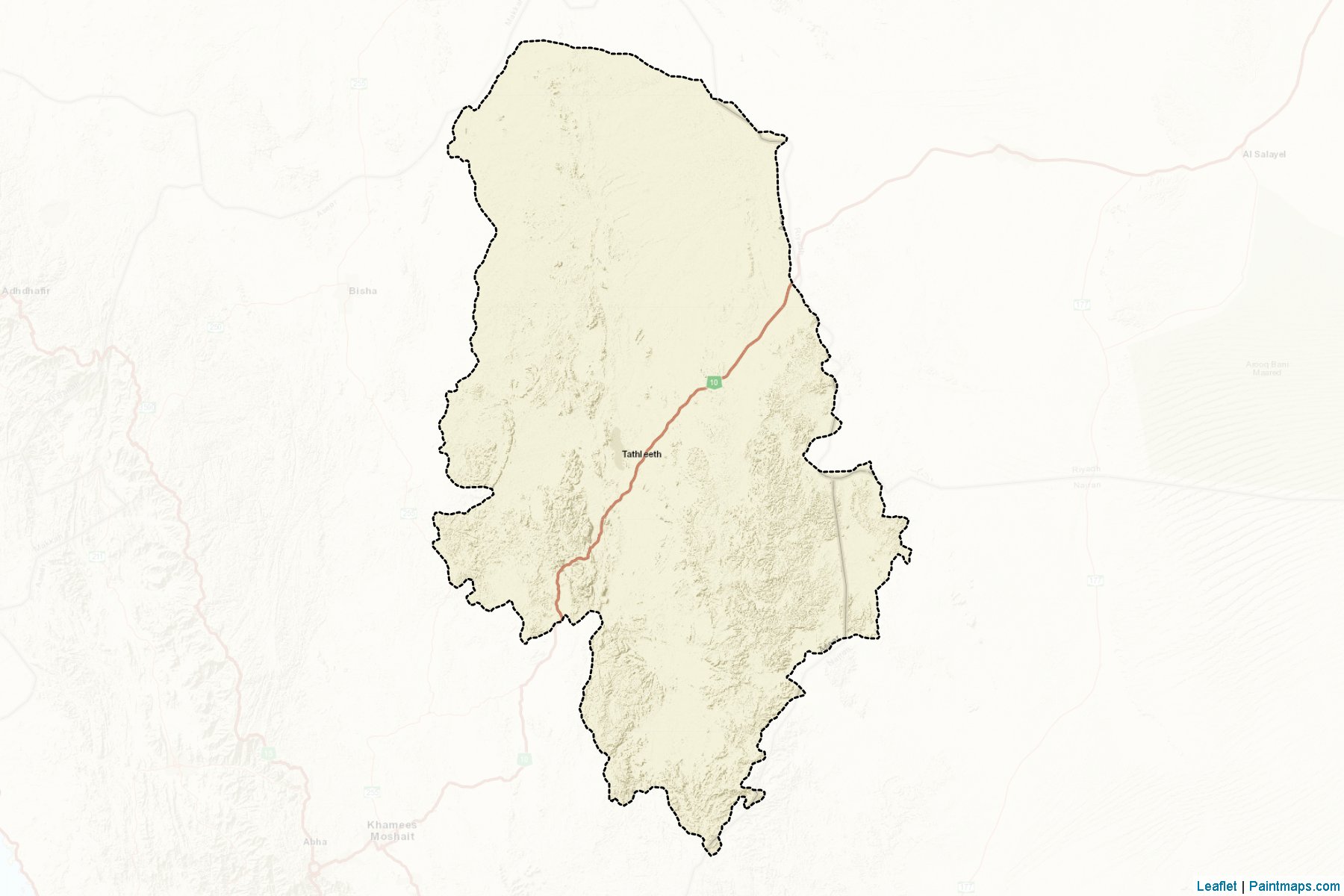 Muestras de recorte de mapas Tathlith (Aseer)-2