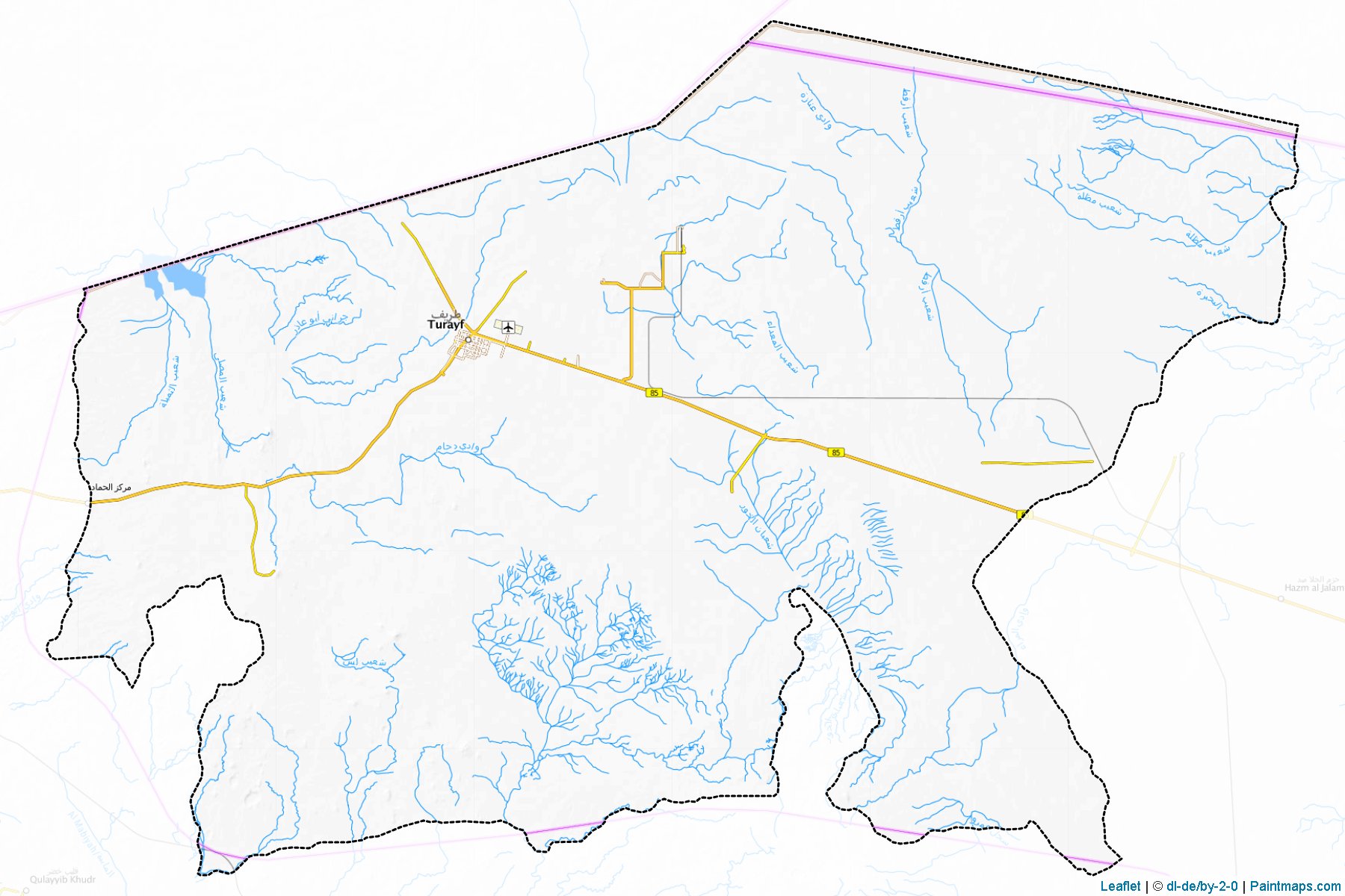 Turayf (Northern Borders) Map Cropping Samples-1