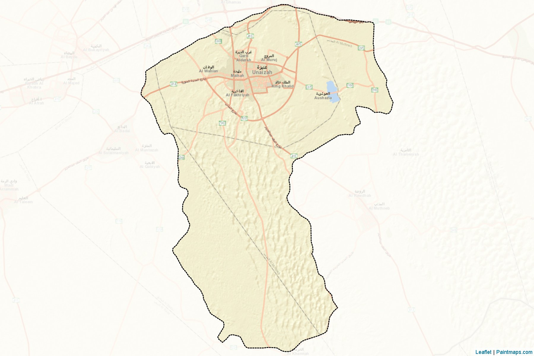 Unayzah (Al-Qassim) Map Cropping Samples-2