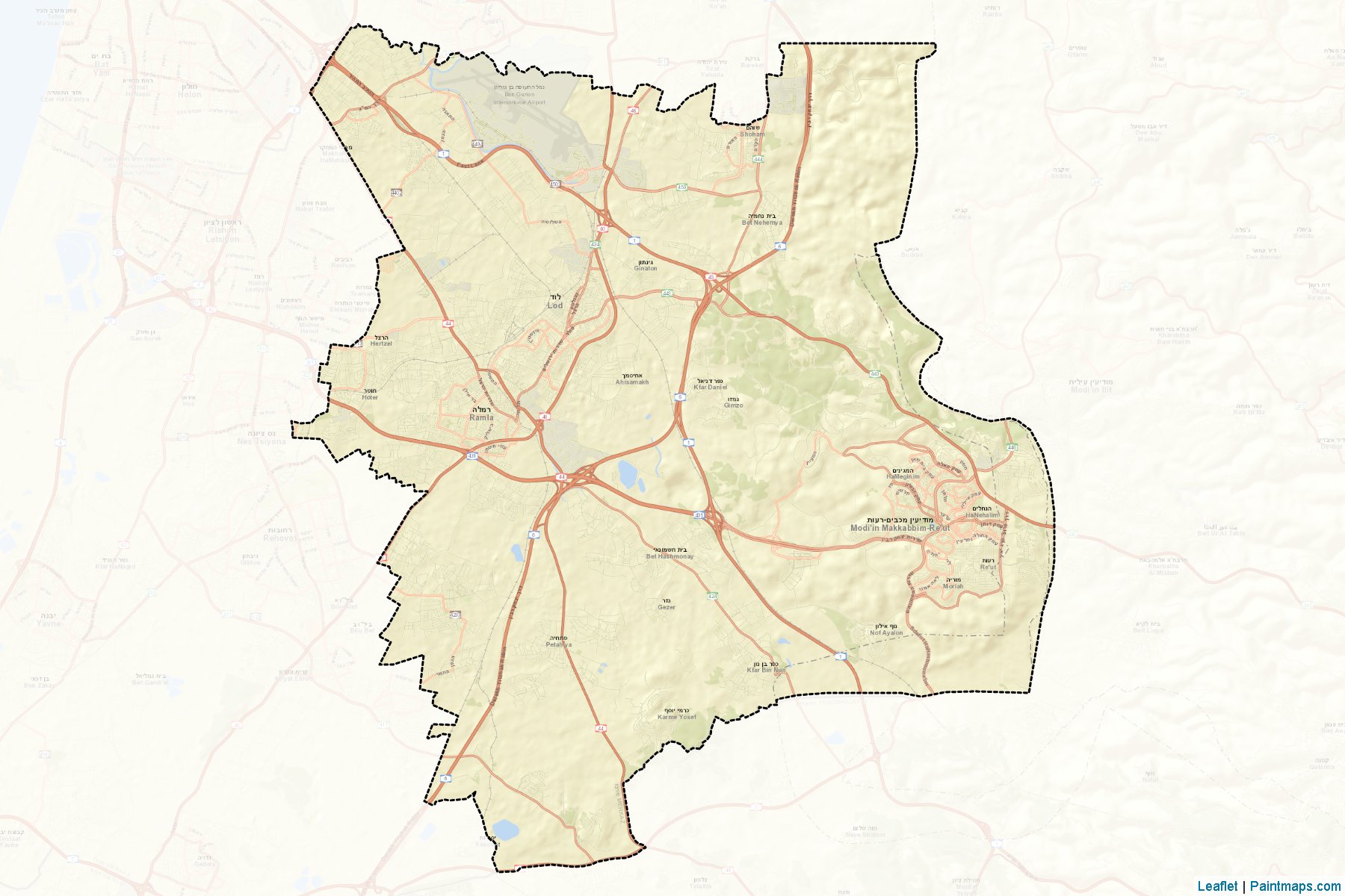 Muestras de recorte de mapas Ramla (Central)-2