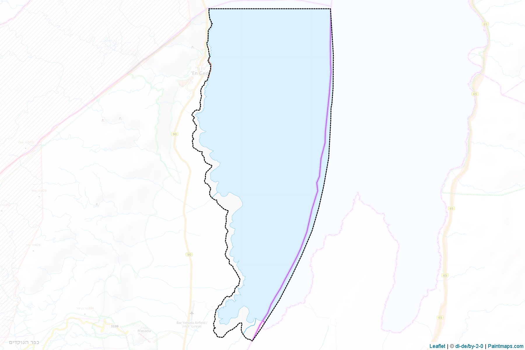 Muestras de recorte de mapas Dead Sea (Southern)-1