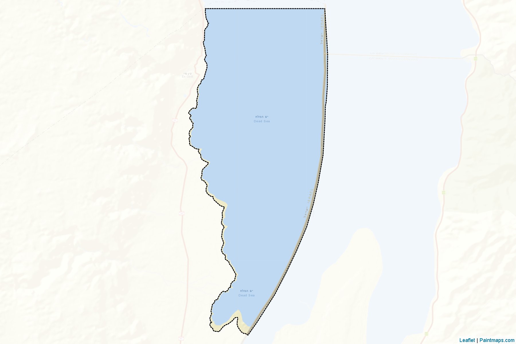 Muestras de recorte de mapas Dead Sea (Southern)-2