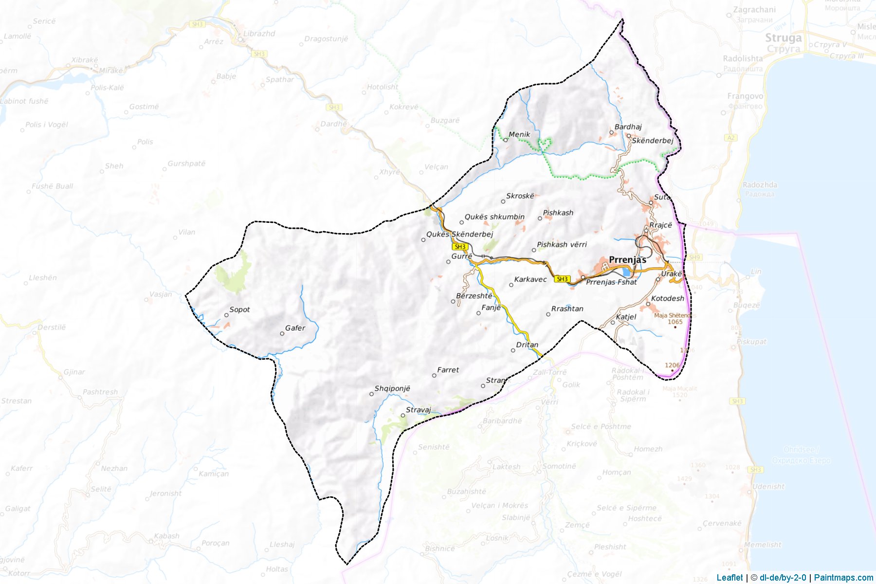 Prrenjas (Elbasan) Map Cropping Samples-1