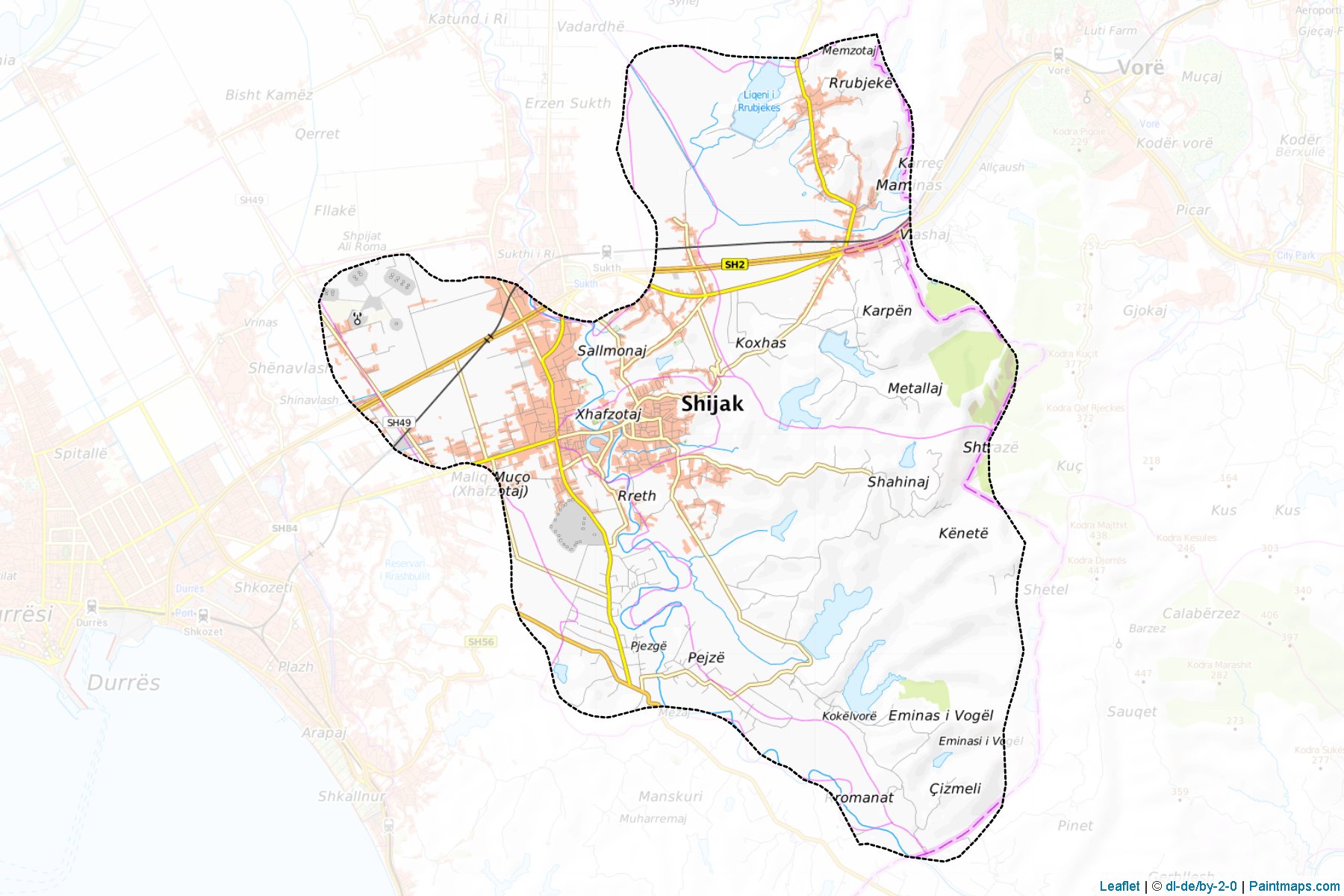 Shijak (Durrës) Map Cropping Samples-1