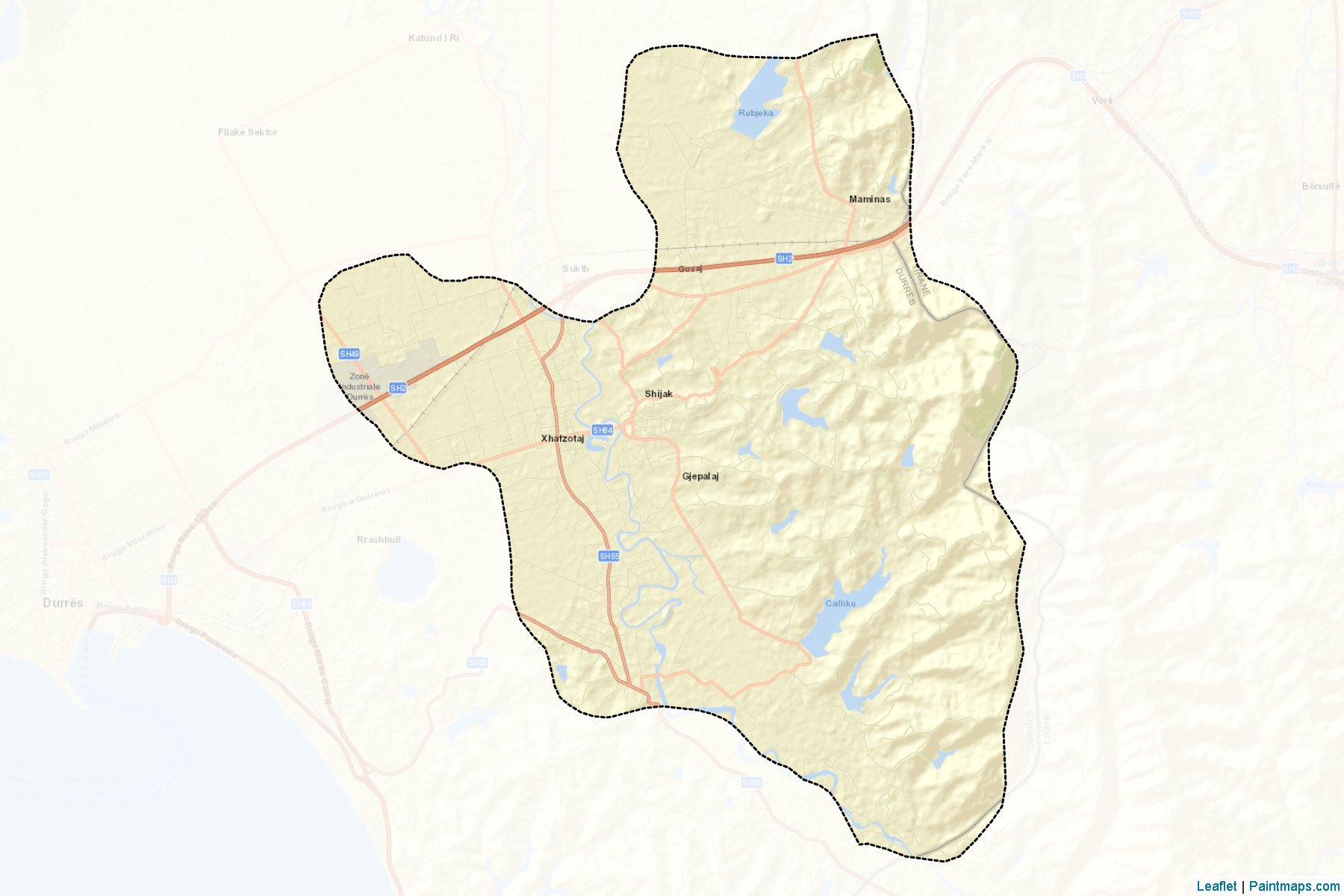 Shijak (Durrës) Map Cropping Samples-2