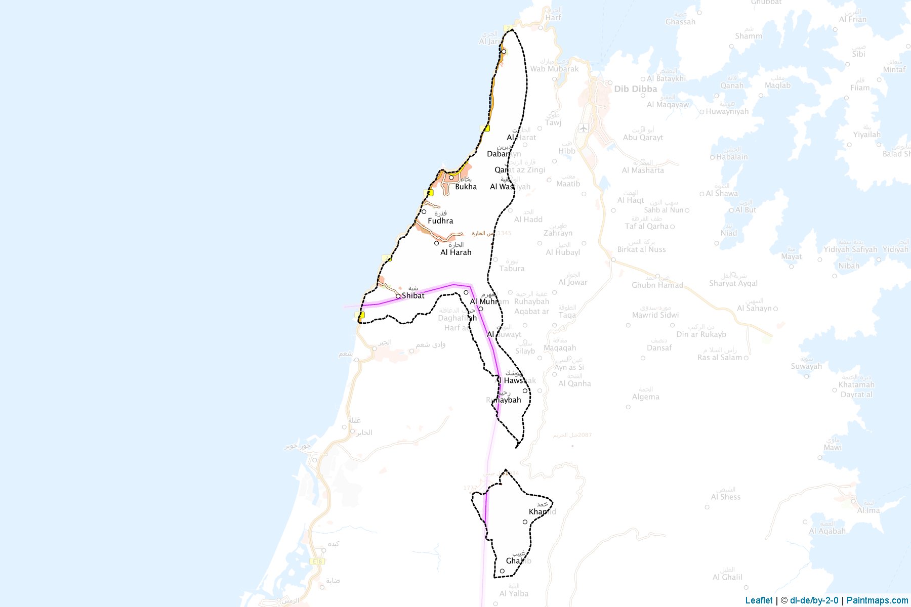 Bukha (Musandam) Map Cropping Samples-1