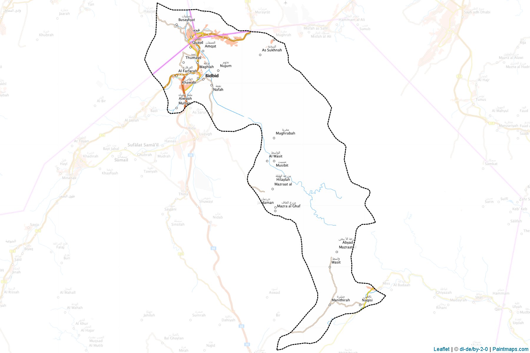 Bid Bid (Ad Dakhiliyah) Map Cropping Samples-1