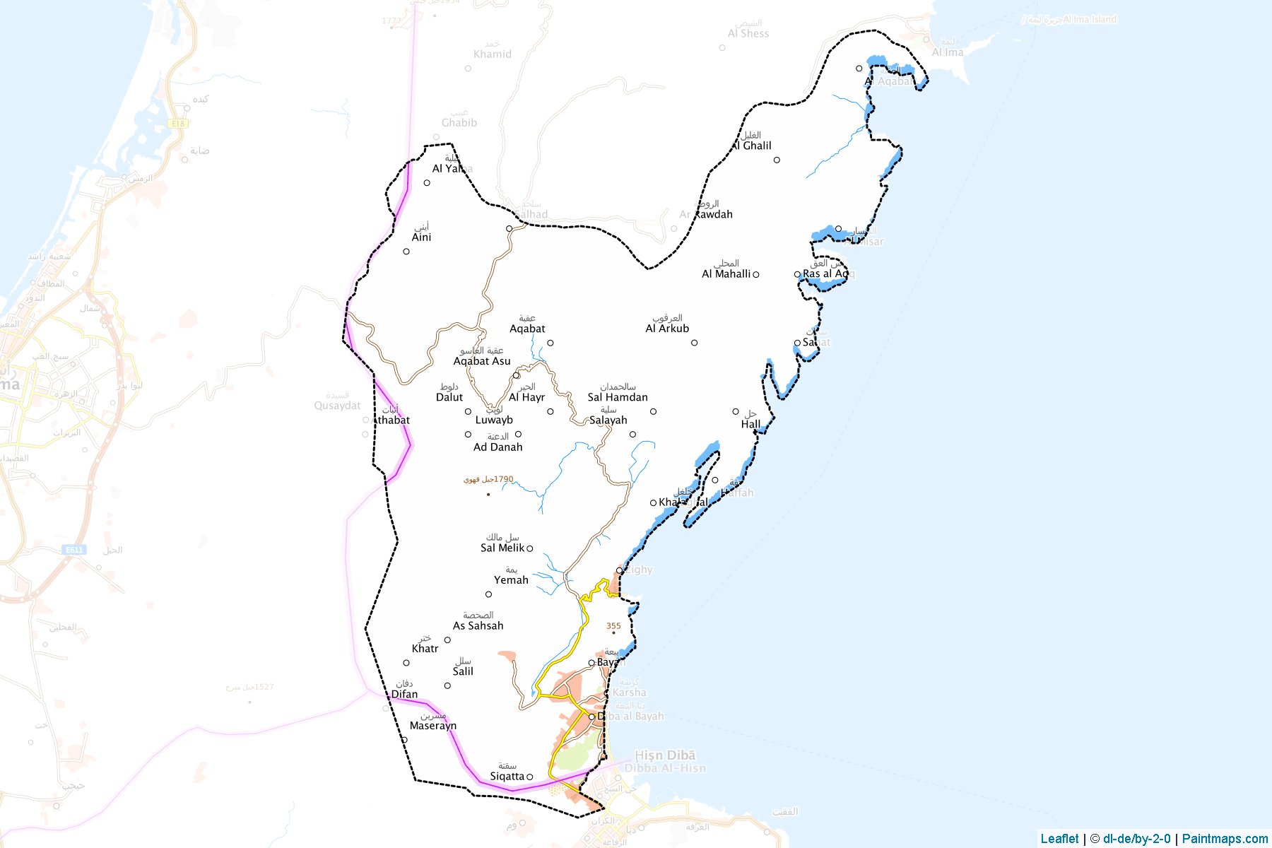 Daba (Musandam) Map Cropping Samples-1