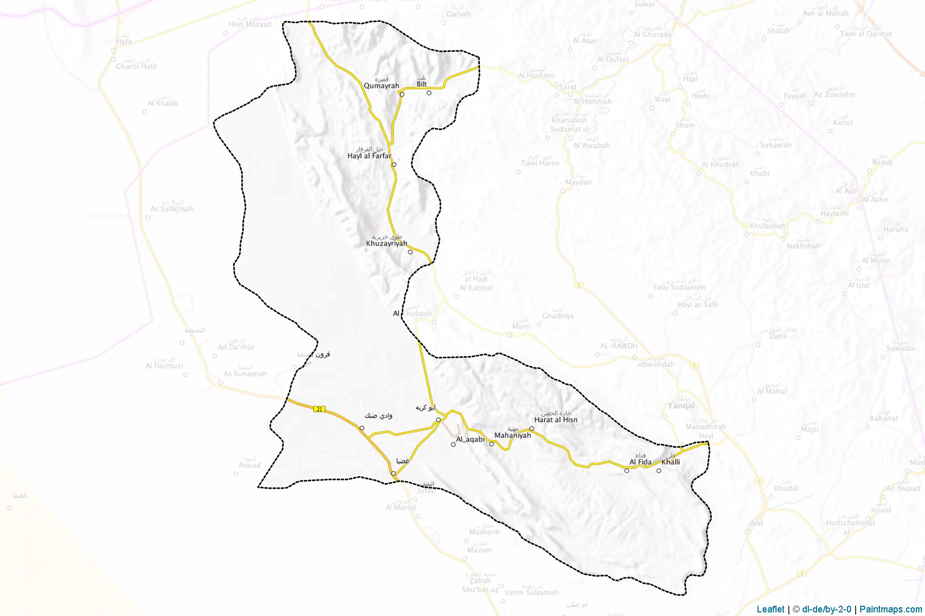 Muestras de recorte de mapas Dank (Adh Dhahirah)-1