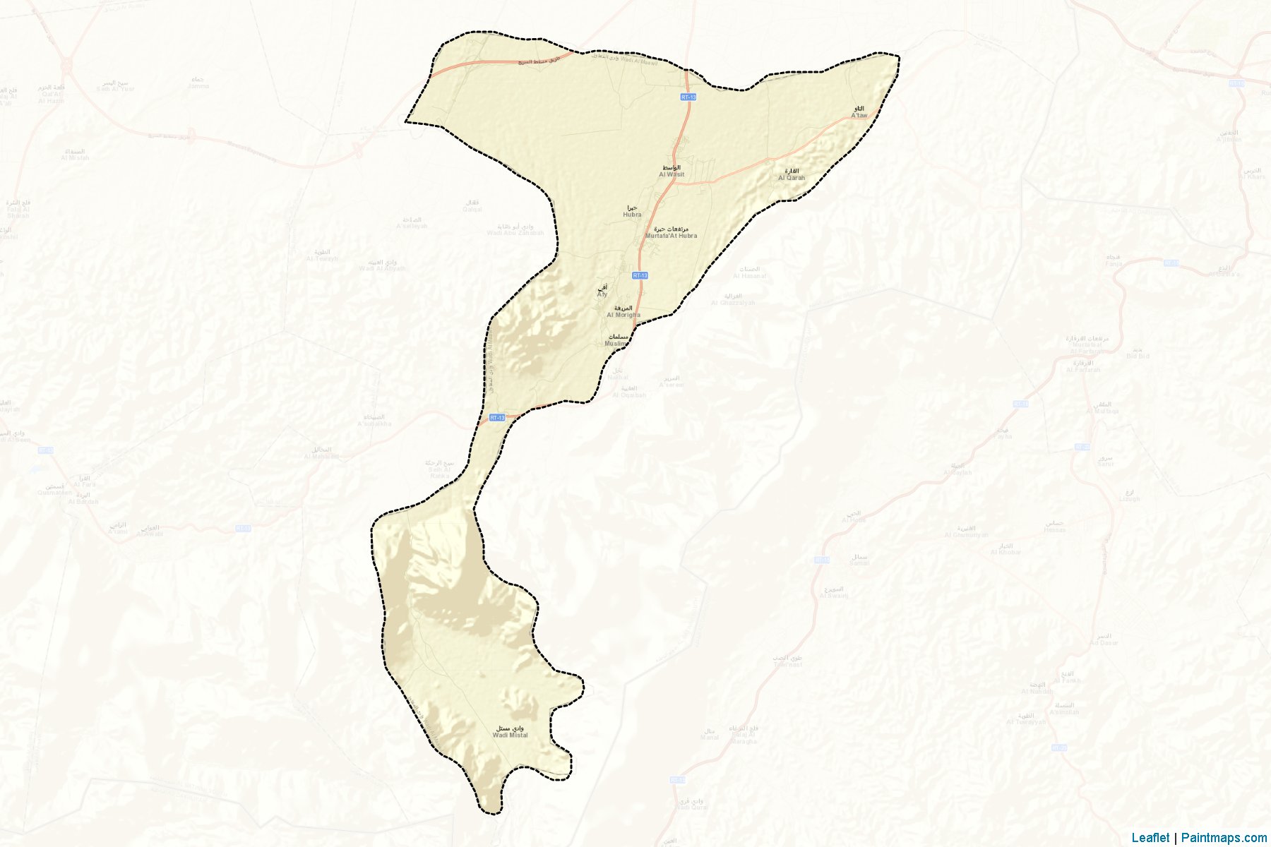 Muestras de recorte de mapas Wadi Al Maawil (Al Batnah South)-2