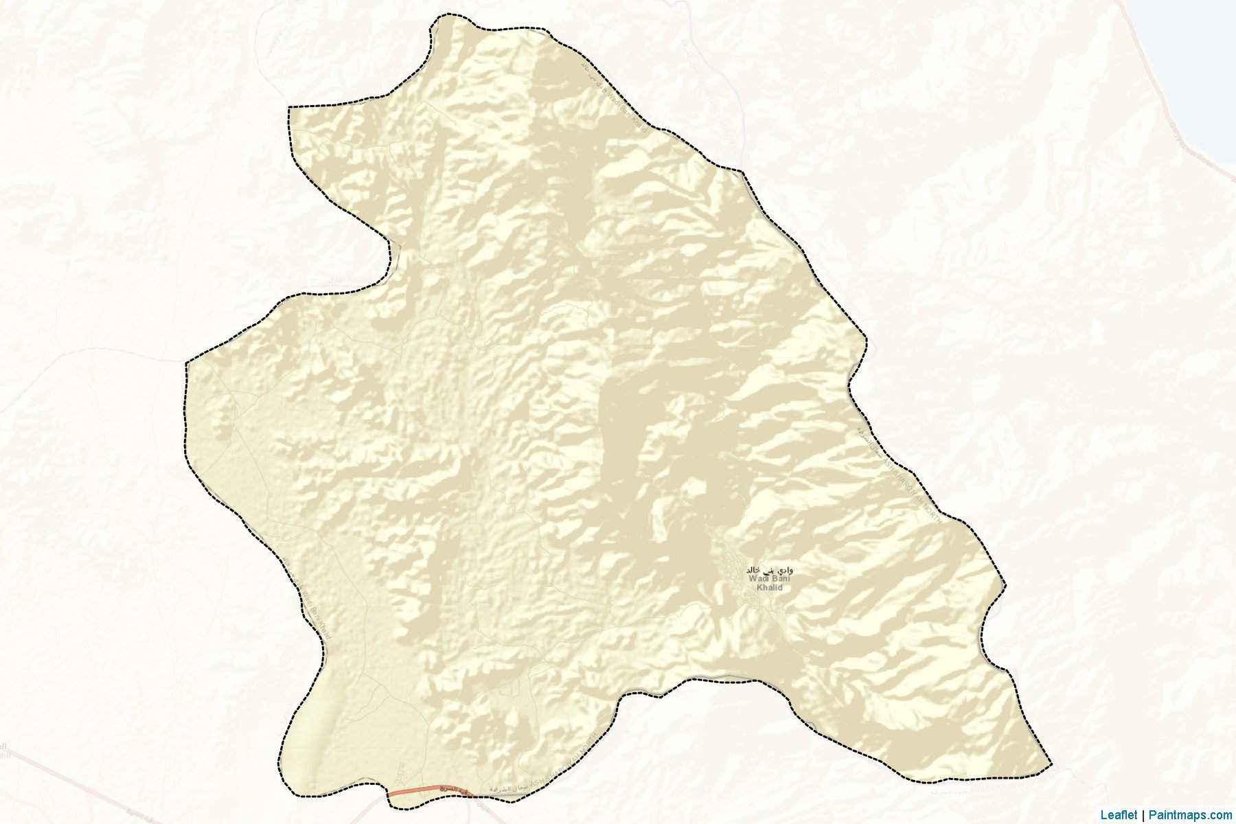 Muestras de recorte de mapas Wadi Bani Khalid (Ash Sharqiyah North)-2