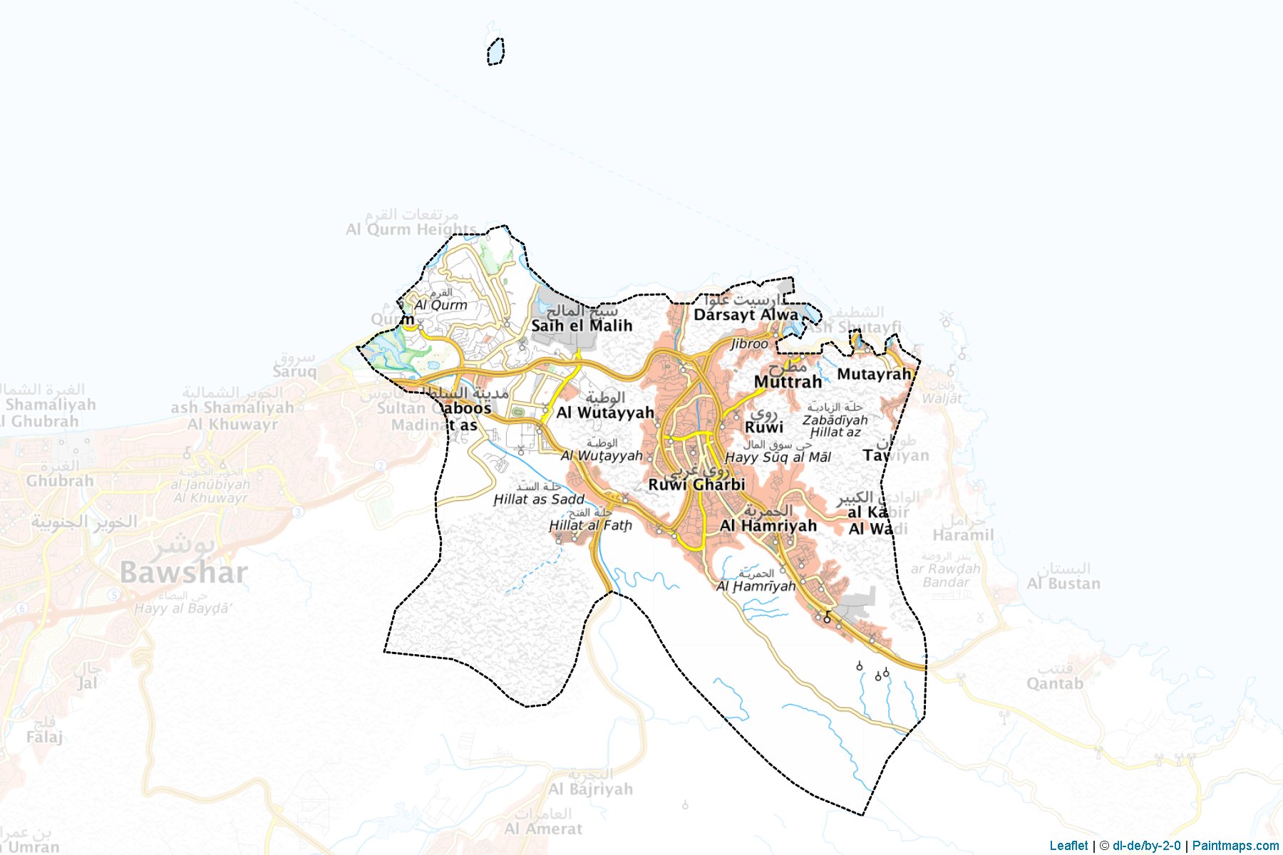 Mutrah (Masqat) Map Cropping Samples-1