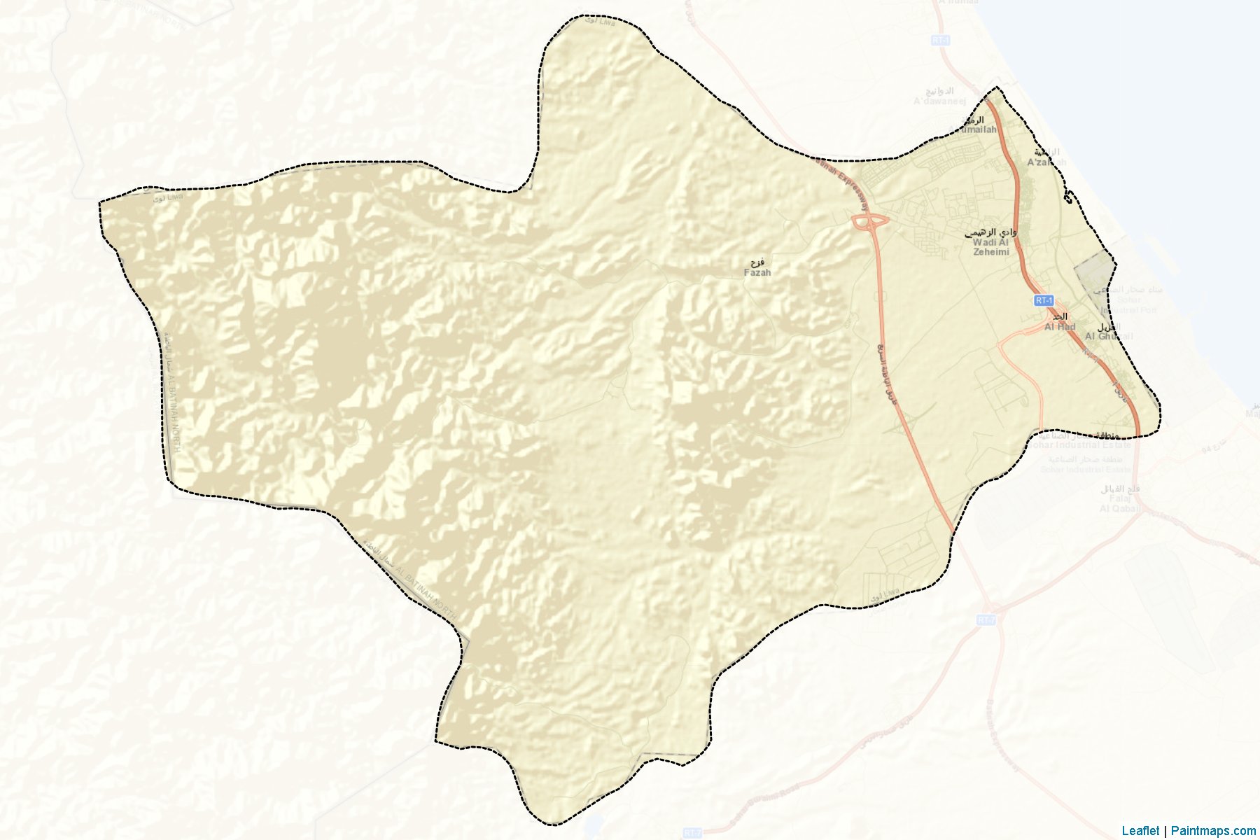 Muestras de recorte de mapas Liwa (Al Batnah North)-2