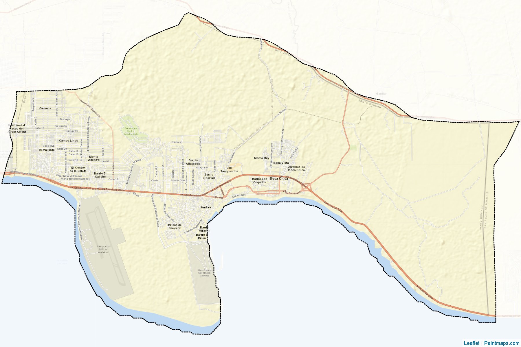 Boca Chica (Santo Domingo) Map Cropping Samples-2