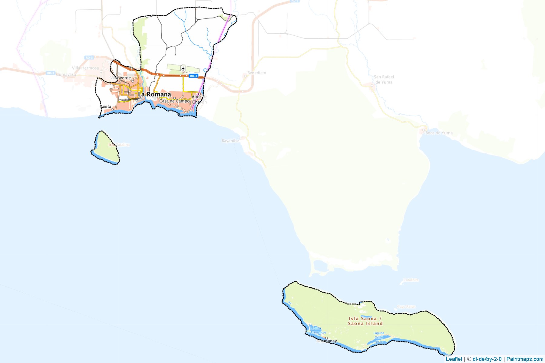 Muestras de recorte de mapas La Romana (La Romana)-1