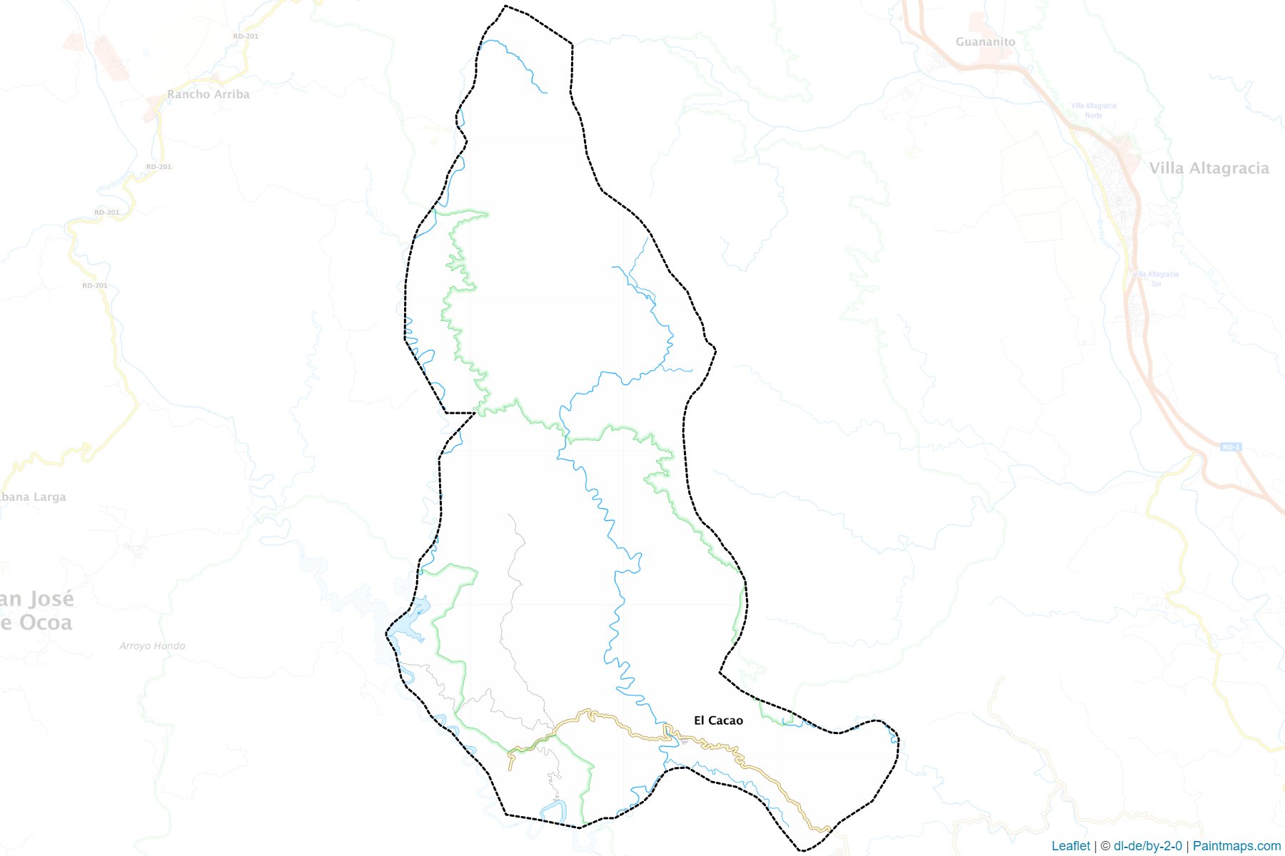 Muestras de recorte de mapas Los Cacaos (San Cristóbal)-1