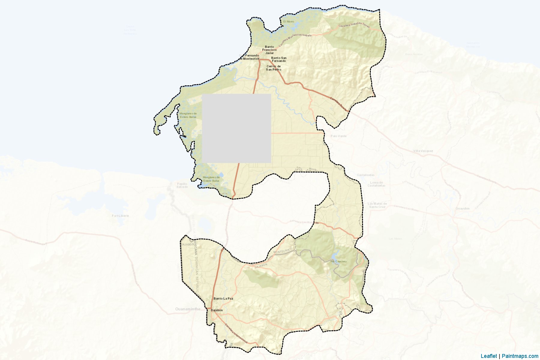 Monte Cristi (Monte Cristi) Map Cropping Samples-2