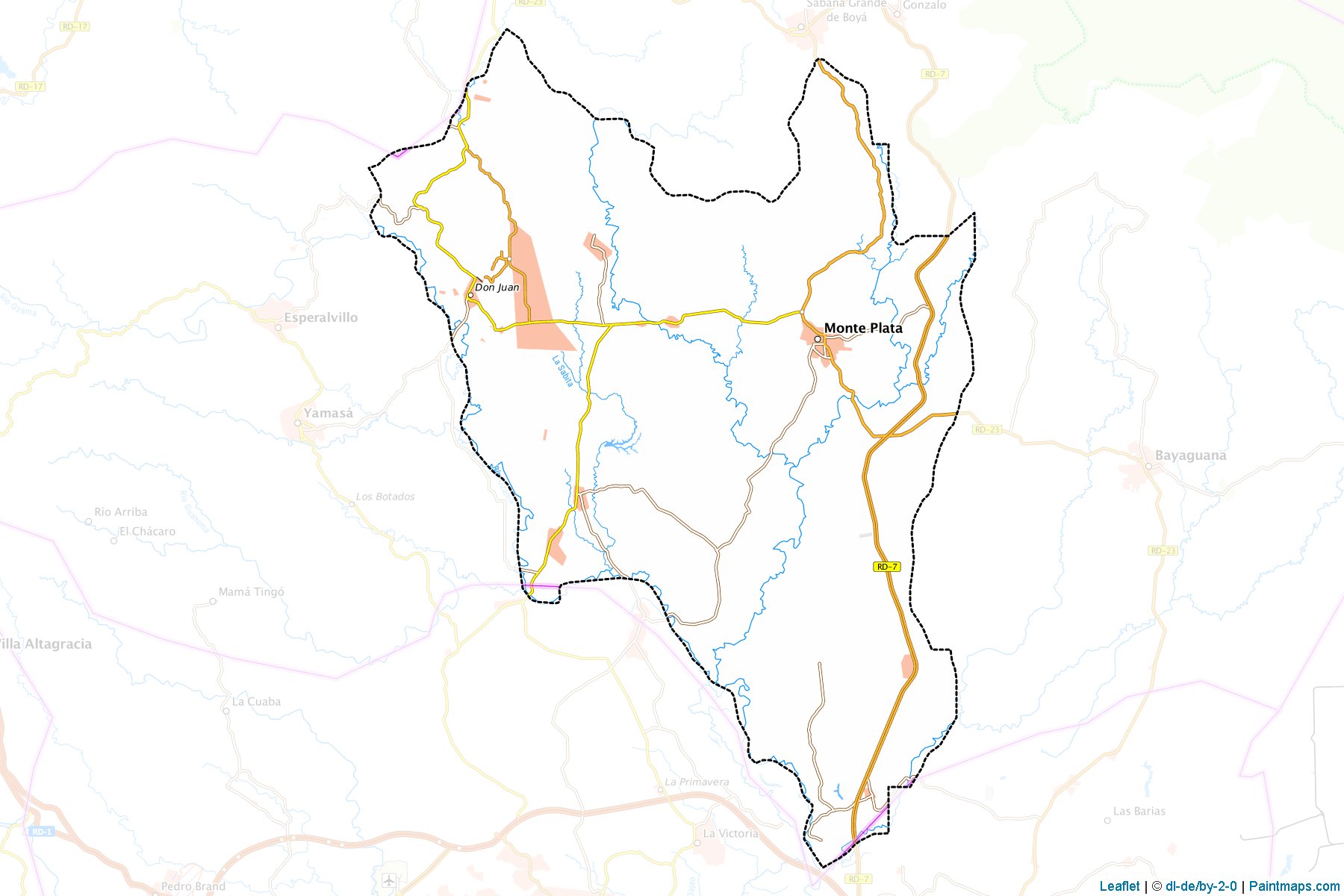 Monte Plata (Monte Plata) Map Cropping Samples-1